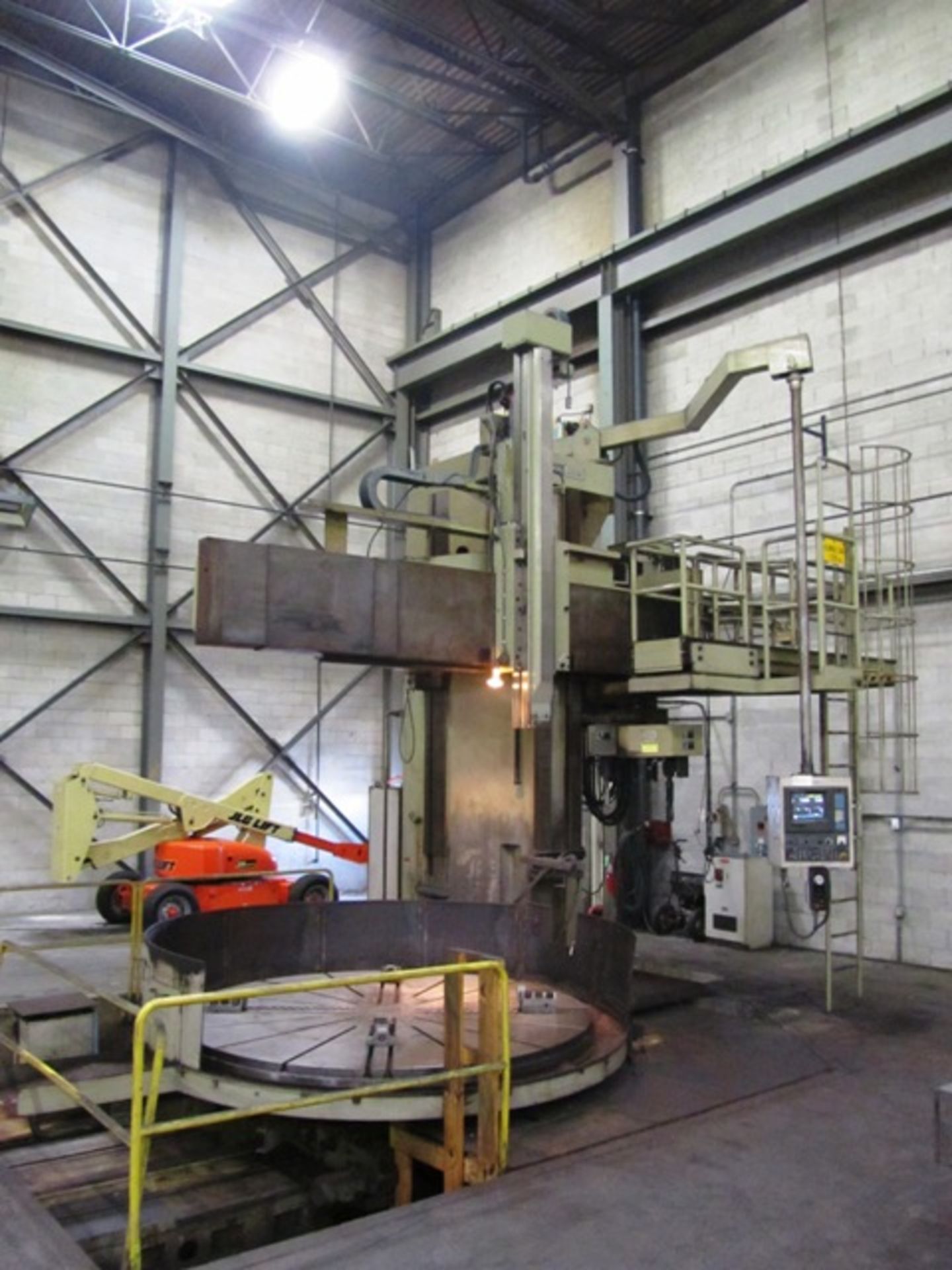 Toshiba TSS/30/55B CNC Vertical Boring Mill with Openside, 12-ATC, 118.11'' Table, 4-Jaw Chuck,