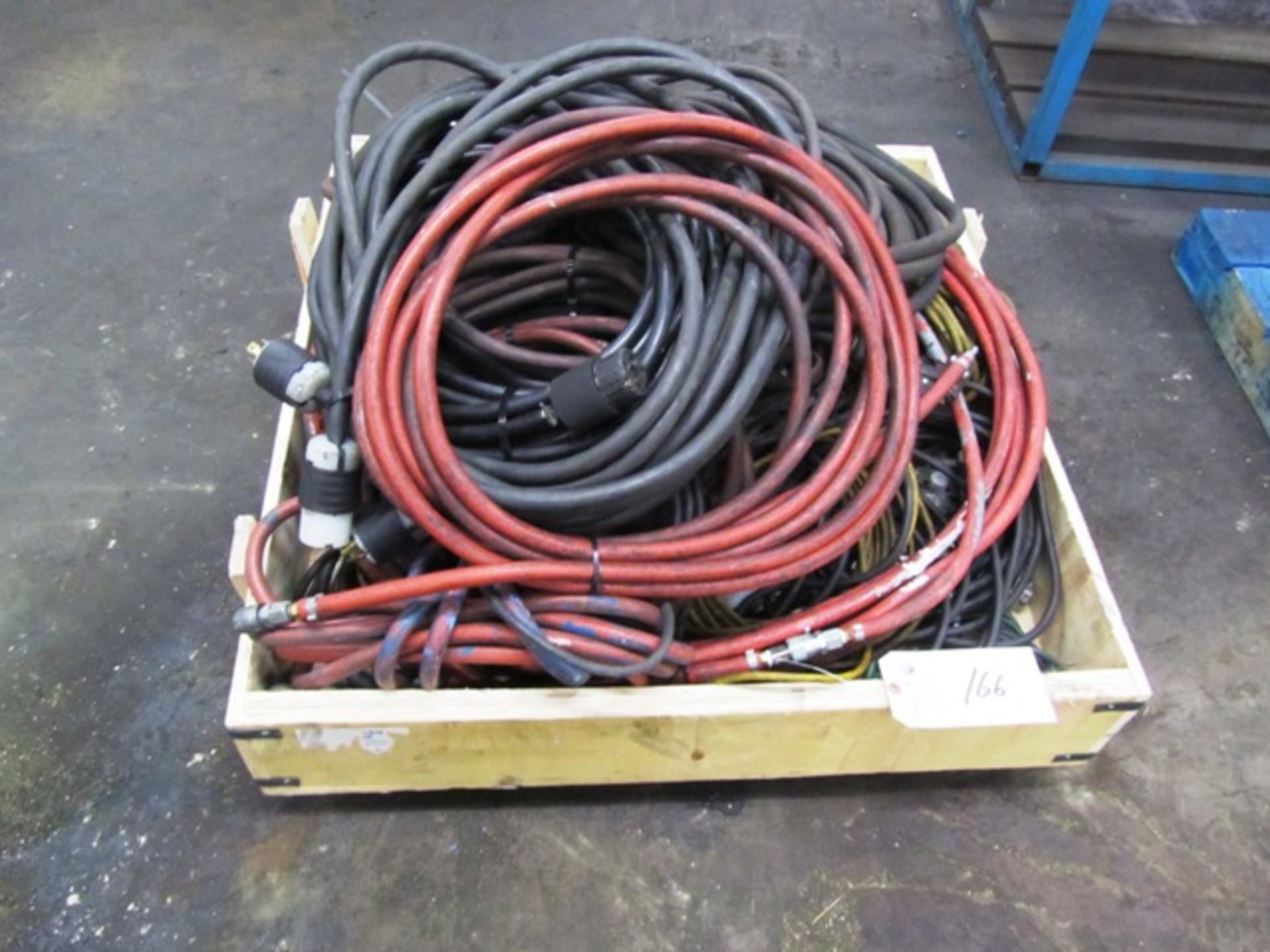 Assorted Extension Cords & Air Hose