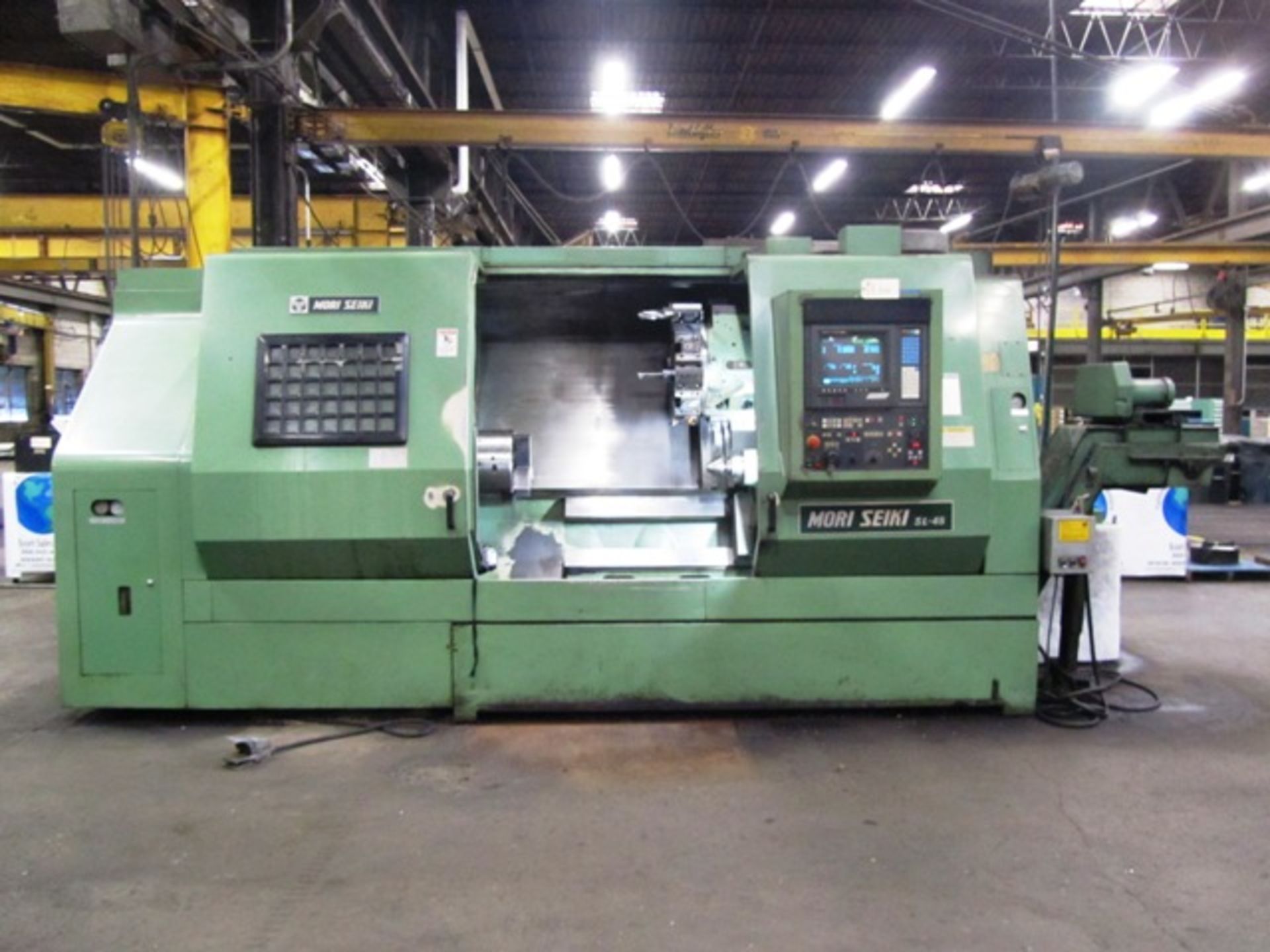 Mori Seiki SL-45B/1000 CNC Turning Center with 15'' 3-Jaw Chuck, 26.4'' Swing Over Bed, 46.5''