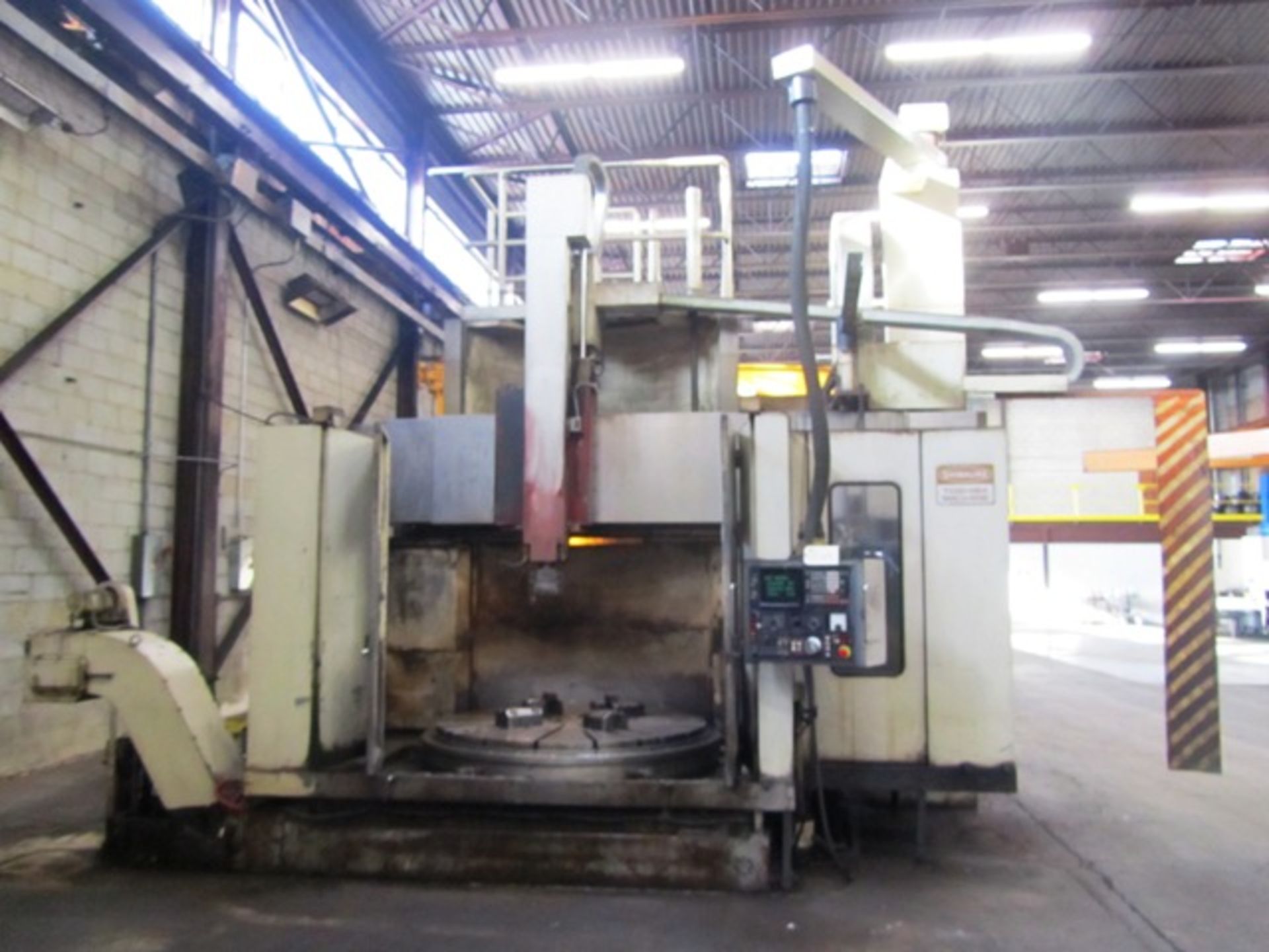 Toshiba TXN-16 CNC Vertical Boring Mill with 12-ATC, 62.99'' Table, 4-Jaw Chuck, 78.74'' Turning