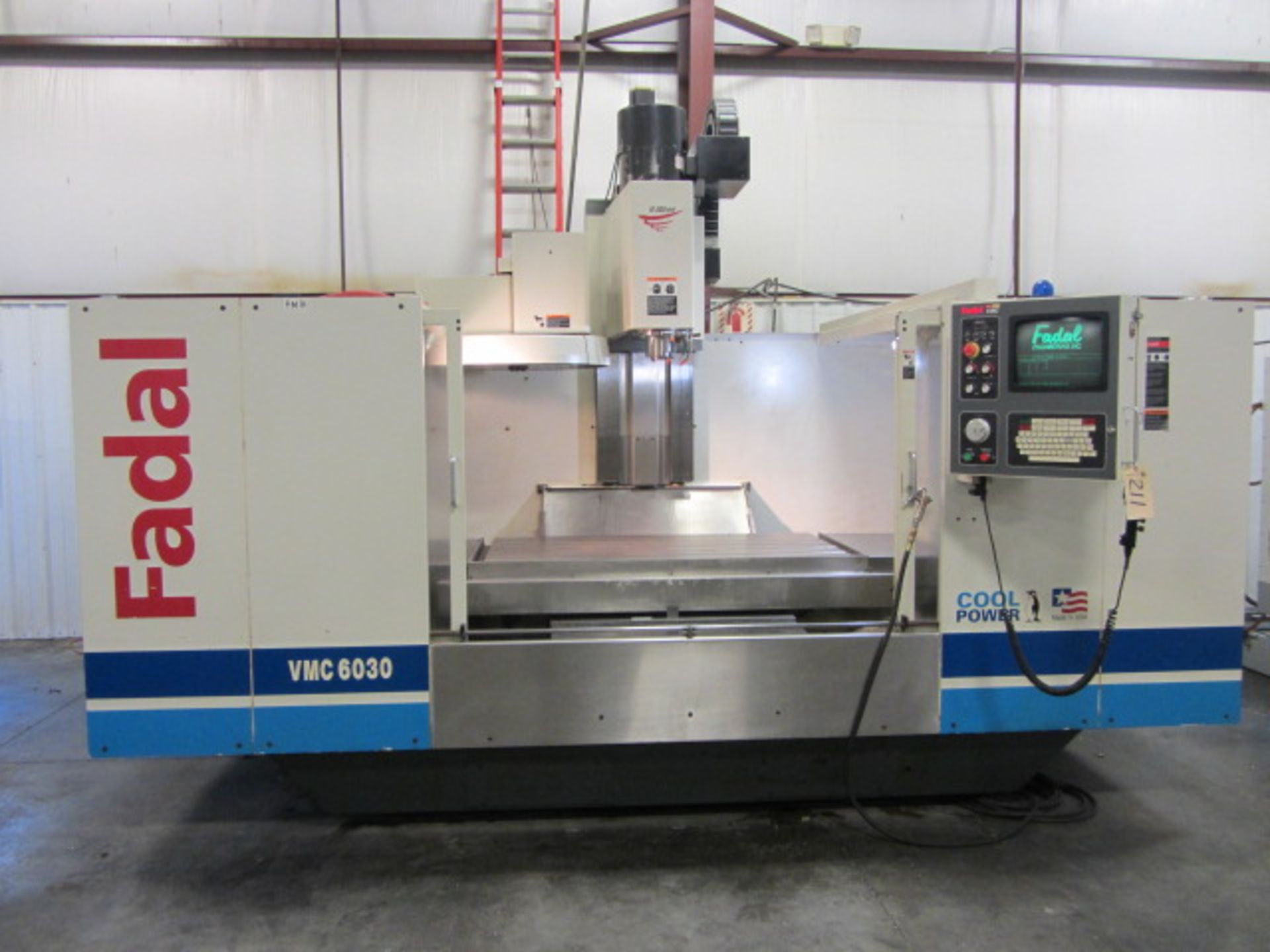 Fadal 6030 CNC Vertical Machining Center with 30'' x 57'' Table, #40 Taper Spindle Speeds to 10, - Image 3 of 8