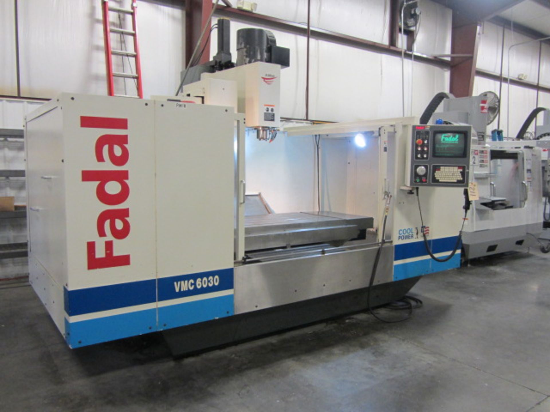 Fadal 6030 CNC Vertical Machining Center with 30'' x 57'' Table, #40 Taper Spindle Speeds to 10, - Image 6 of 8