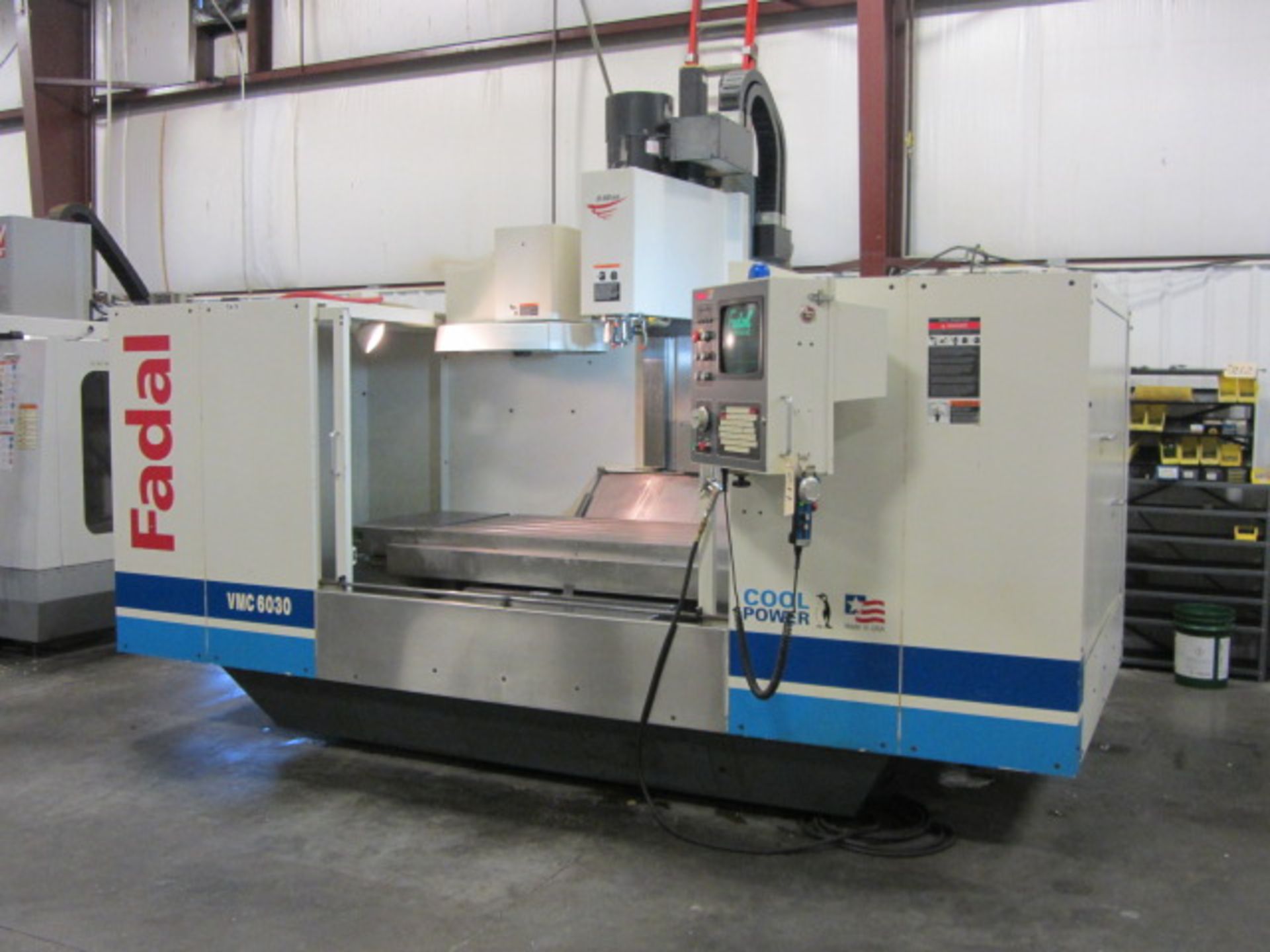 Fadal 6030 CNC Vertical Machining Center with 30'' x 57'' Table, #40 Taper Spindle Speeds to 10, - Image 7 of 8