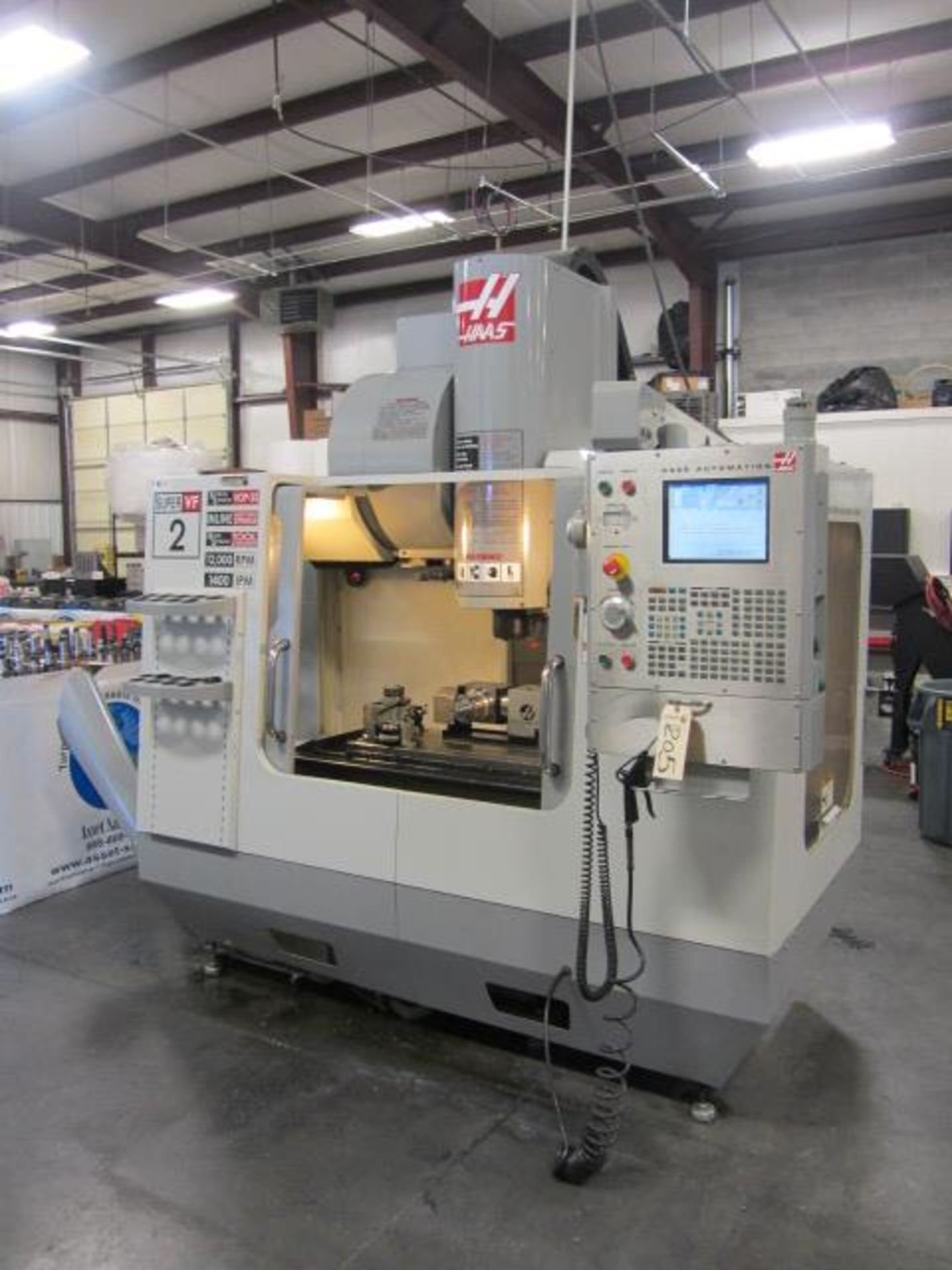 Haas VF2SS Super Speed 5-Axis CNC Vertical Machining Center with Intuitive Probing, 14'' x 36'' - Image 6 of 9