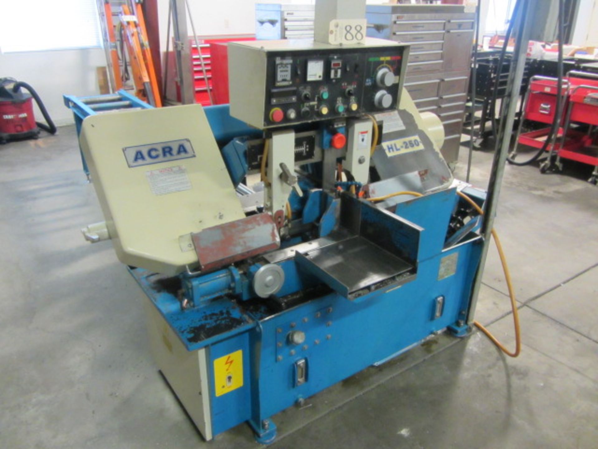 Acra HL-250 Fully Automatic Horizontal Bandsaw with 9'' x 10-5/8'' Rectangular Capacity, 10''