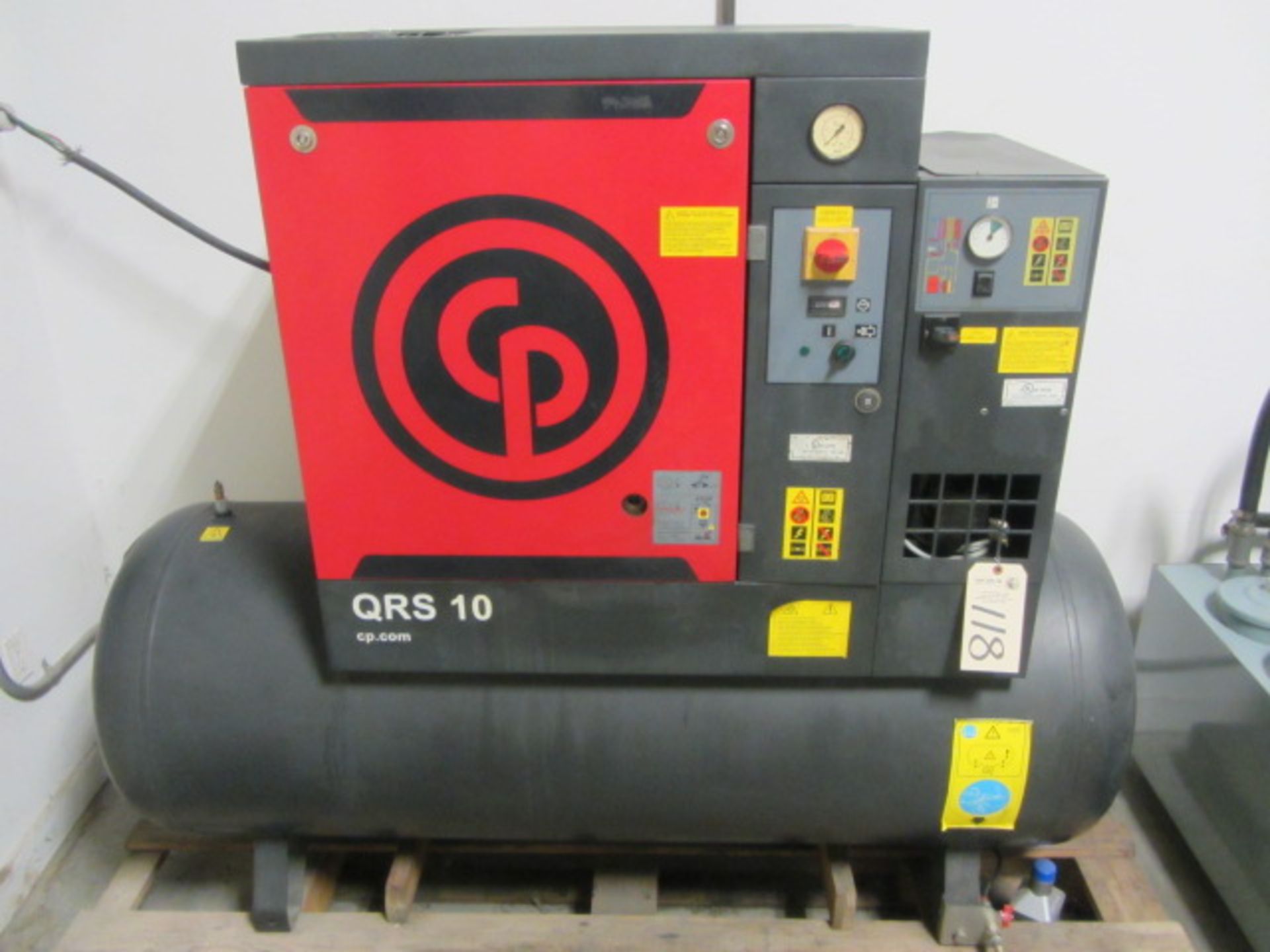 Chicago Pneumatic QRS10 10HP Rotary Screw Air Compressor, sn:CAI471349