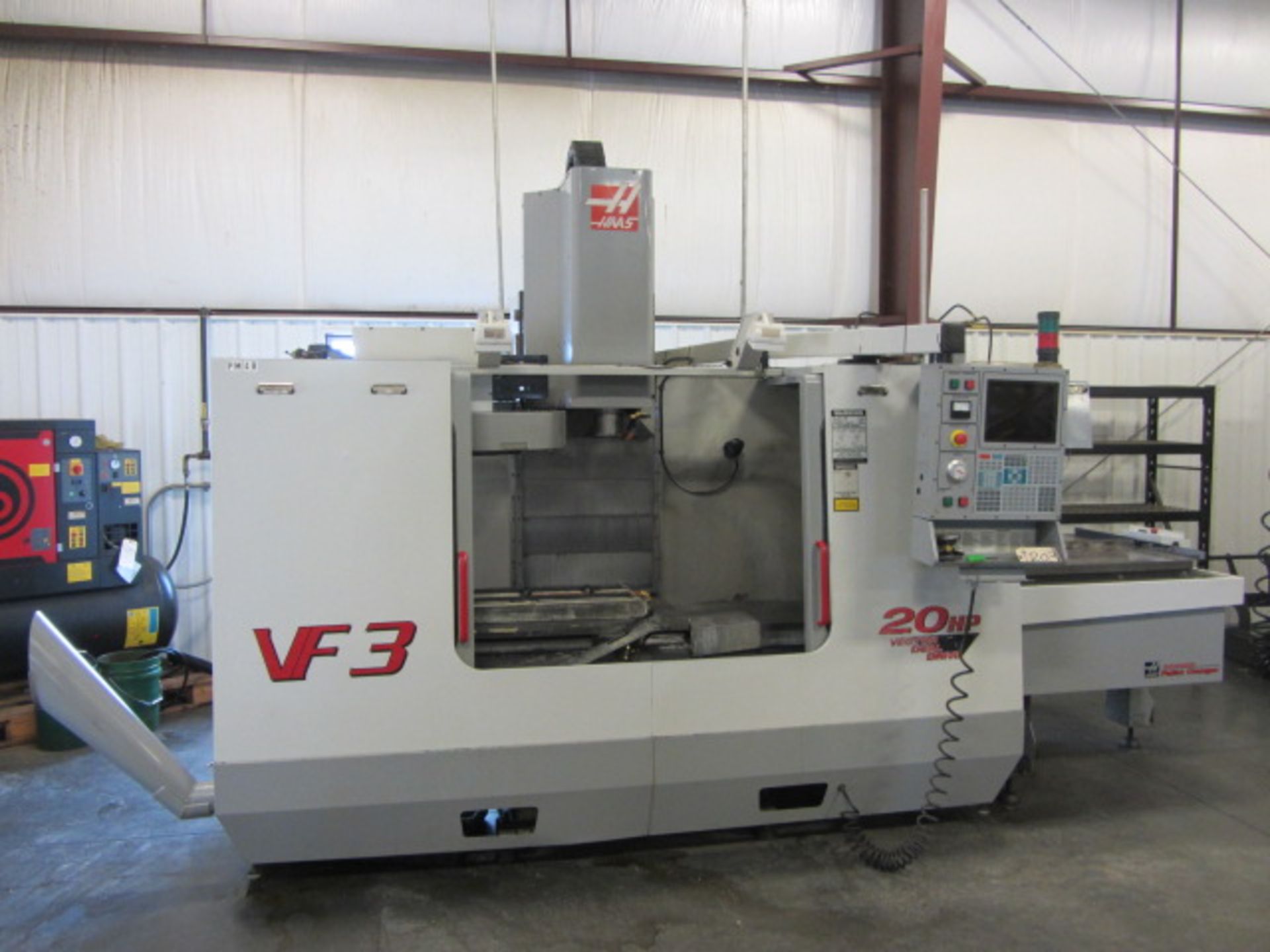 Haas VF3 4-Axis CNC Vertical Machining Center with Dual Pallet Changer, 16'' x 35'' Table, #40 Taper