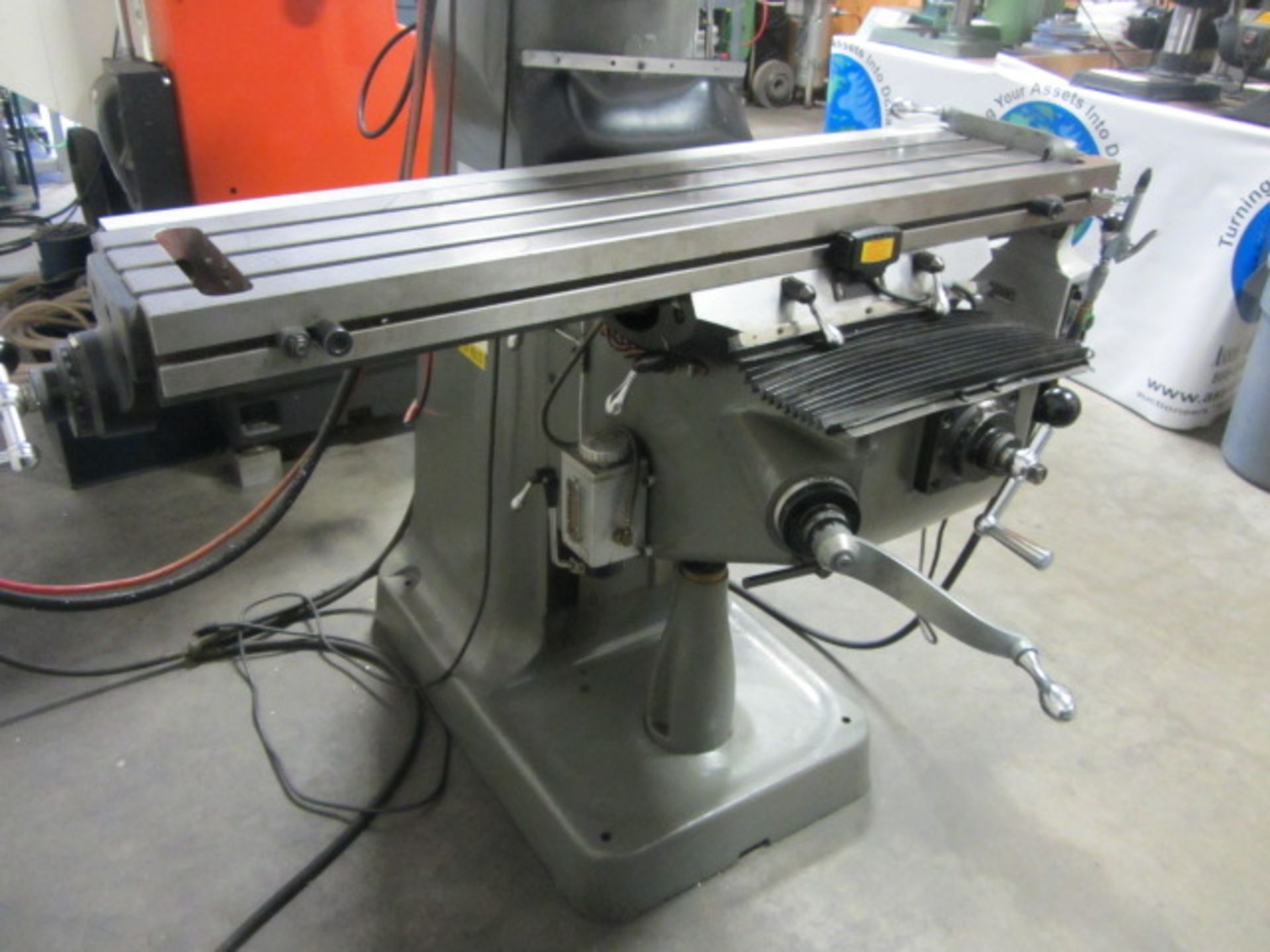 Acra #2J Variable Speed Milling Machine with 9'' x 48'' Power Feed Table, R-8 Spindle Speeds - Image 6 of 8