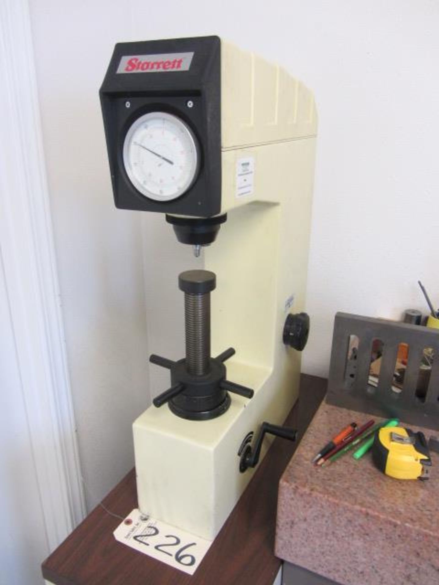 Starrett Model 3814 Hardness Tester with B & C Scales, sn:11793