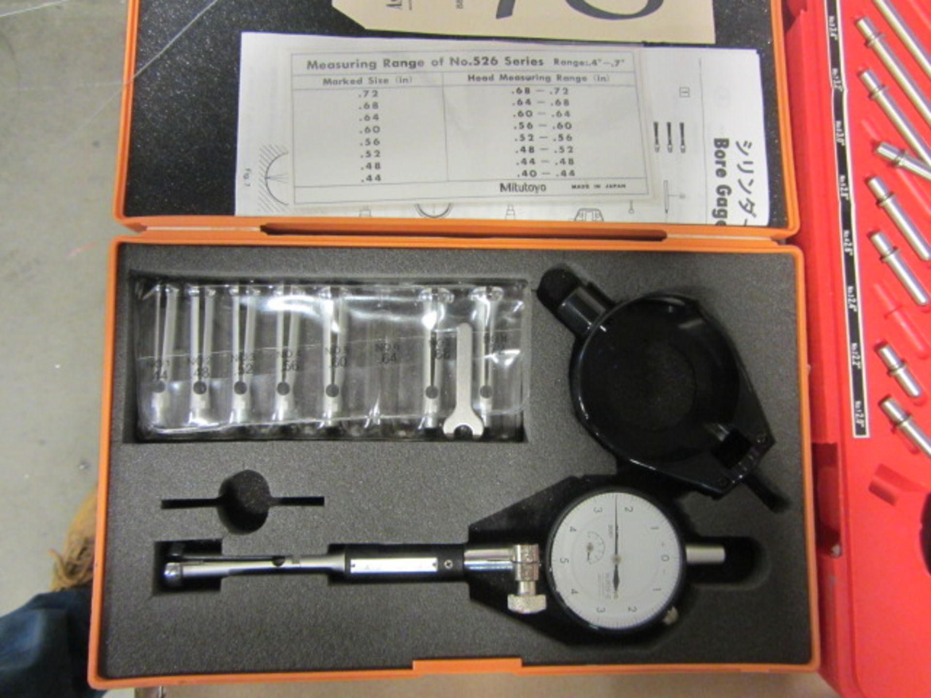 Mitutoyo #526 0.4''-0.7'' Bore Gauge