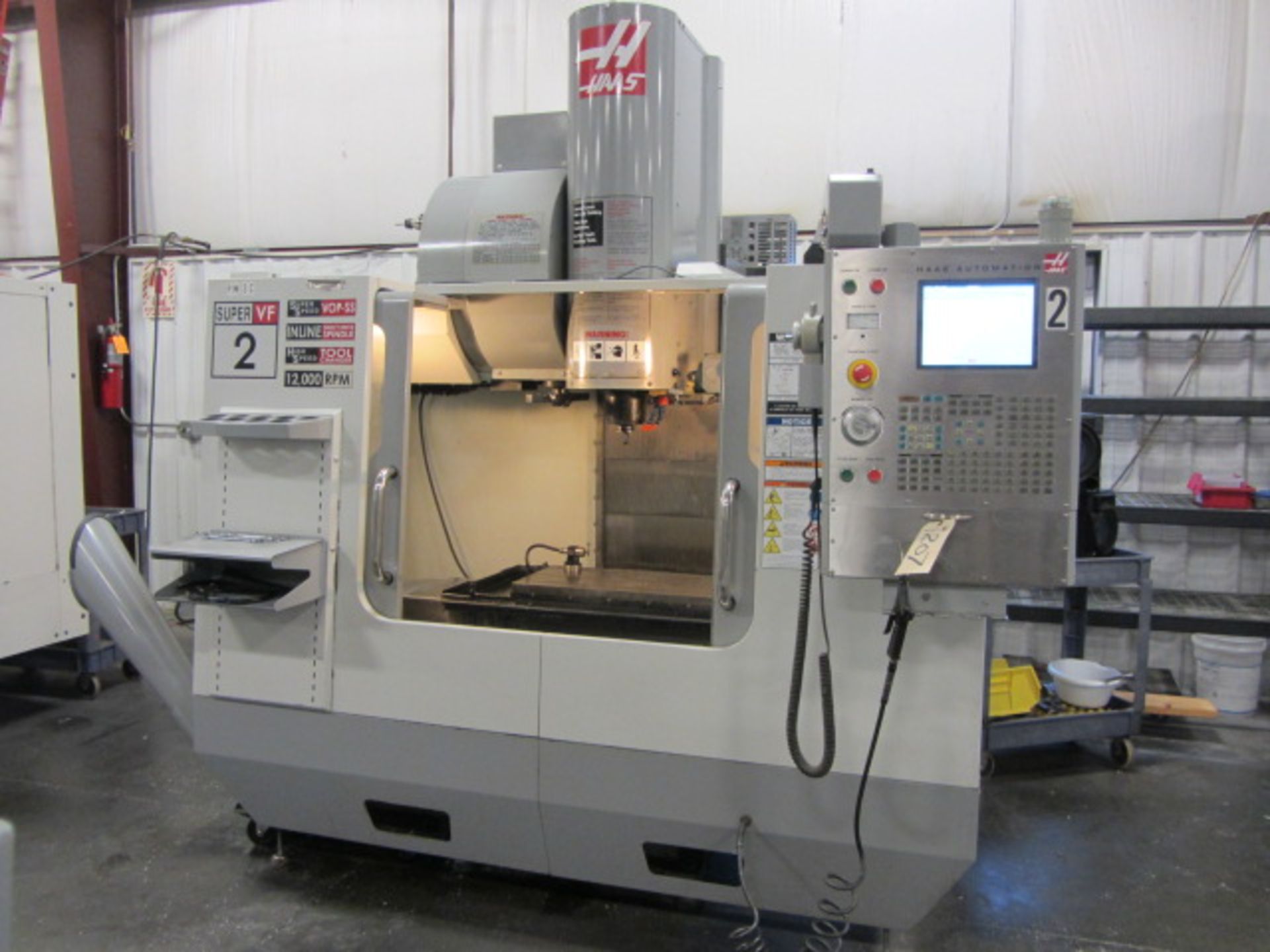 Haas VF2SS Super Speed 4-Axis CNC Vertical Machining Center with Intuitive Probing, 14'' x 36'' - Image 8 of 8