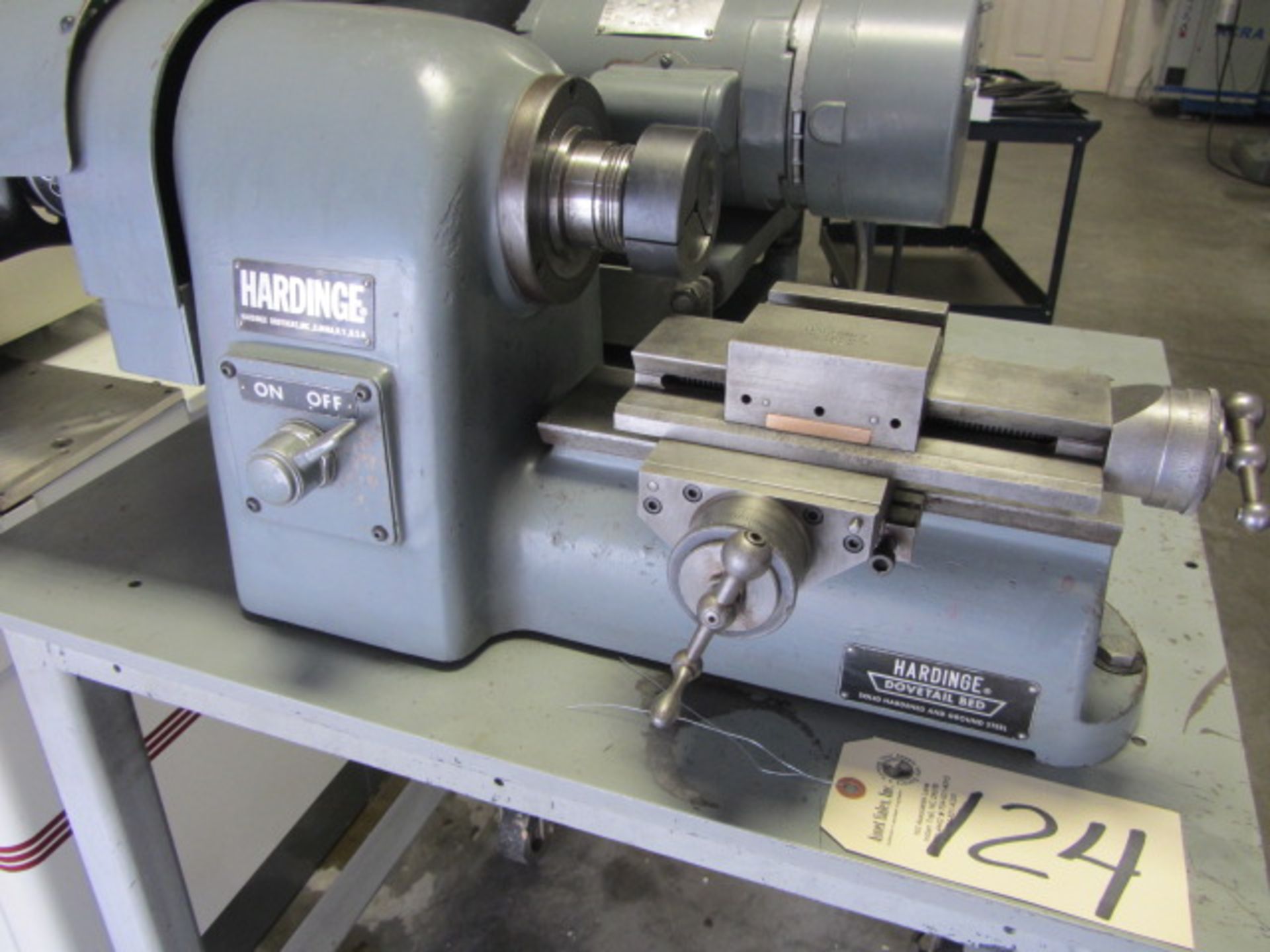 Hardinge HSL High Speed Lathe with Bench, Cross Slide, 5C Collet Closer, sn:HSL-5C-5790-T - Bild 4 aus 5