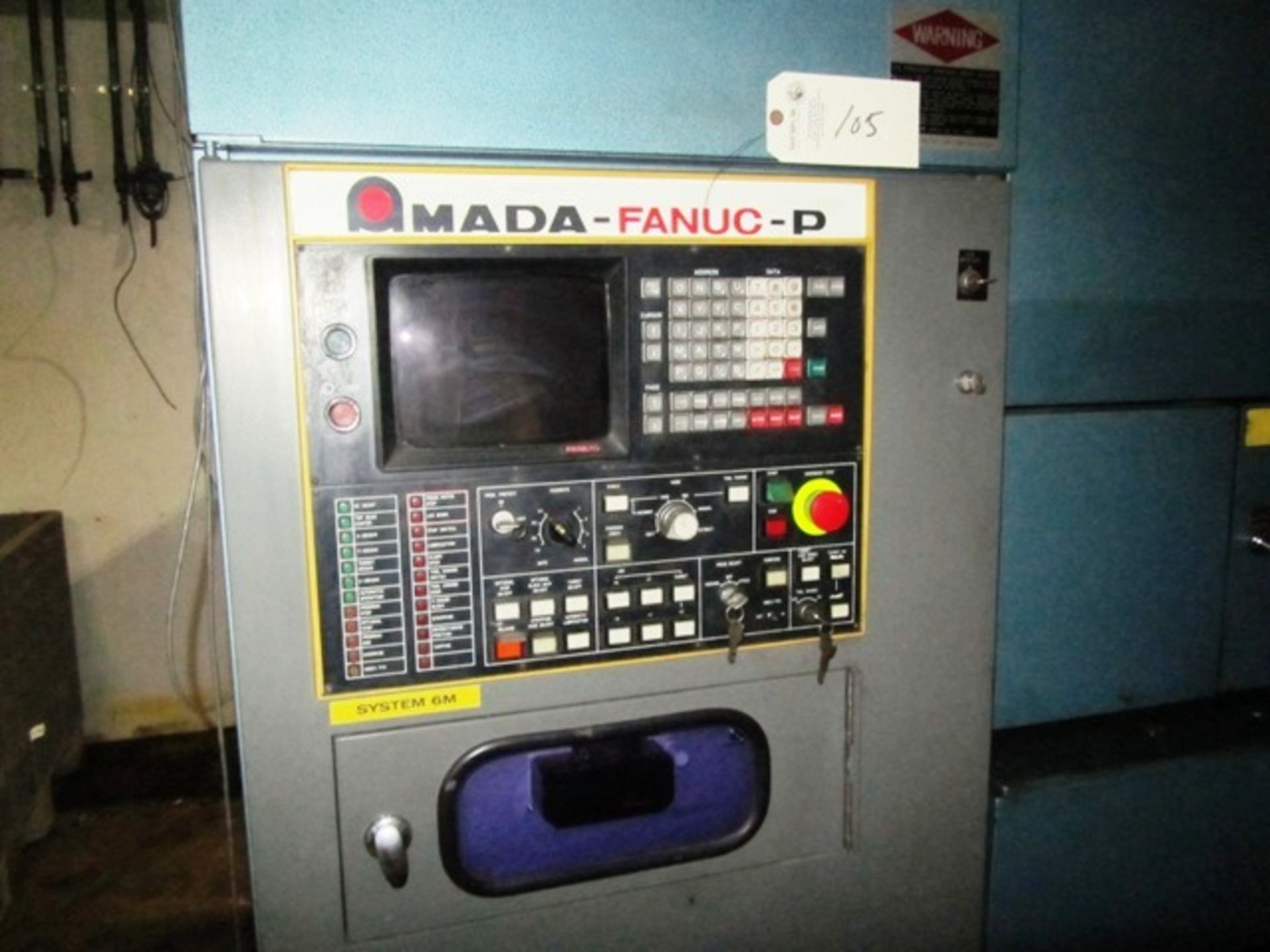 Amada Pega 244 20 Ton CNC Turret Punch with 20 Station Turret, 50'' x 83'' Ball Table, FANUC Amada - Image 2 of 6