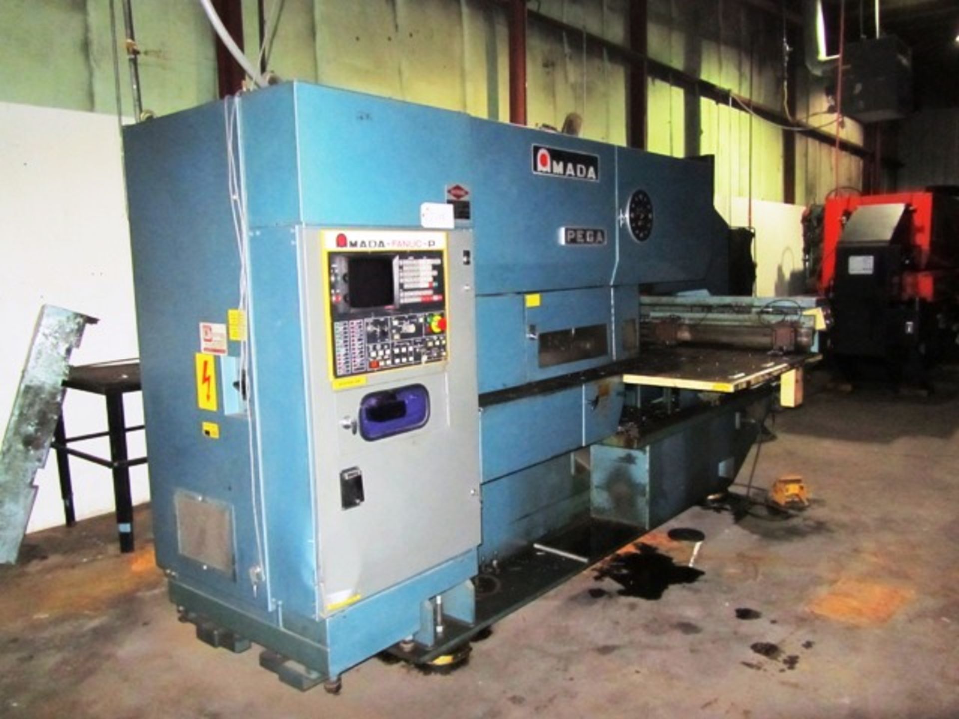 Amada Pega 244 20 Ton CNC Turret Punch with 20 Station Turret, 50'' x 83'' Ball Table, FANUC Amada - Image 3 of 6