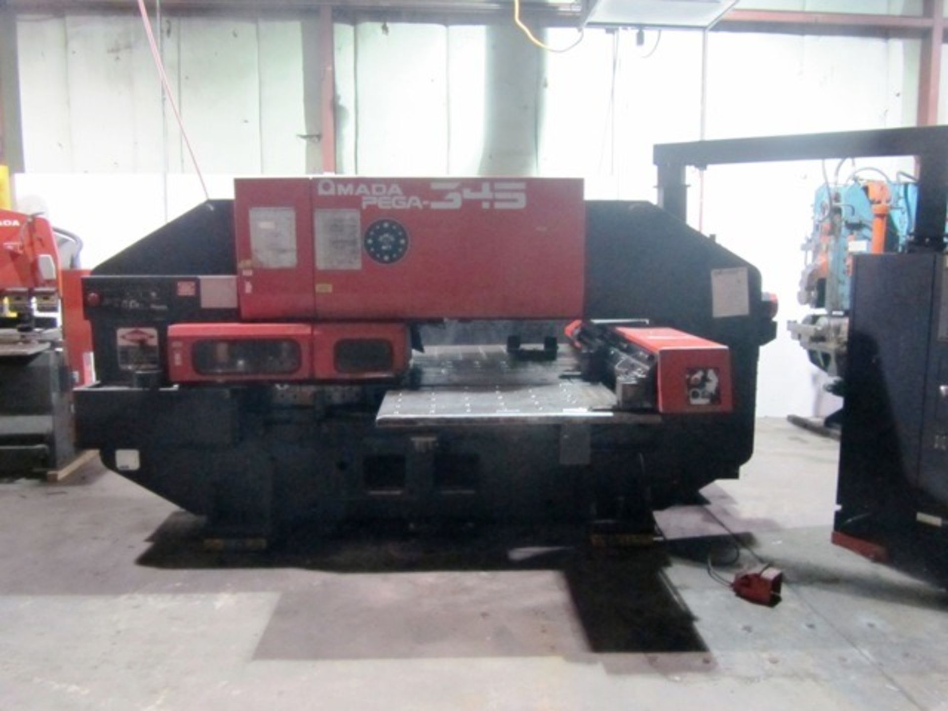 Amada Pega 345 30 Ton CNC Turret Punch with 58 Station Turret, 52'' x 104'' Ball Table, Auto - Image 3 of 6