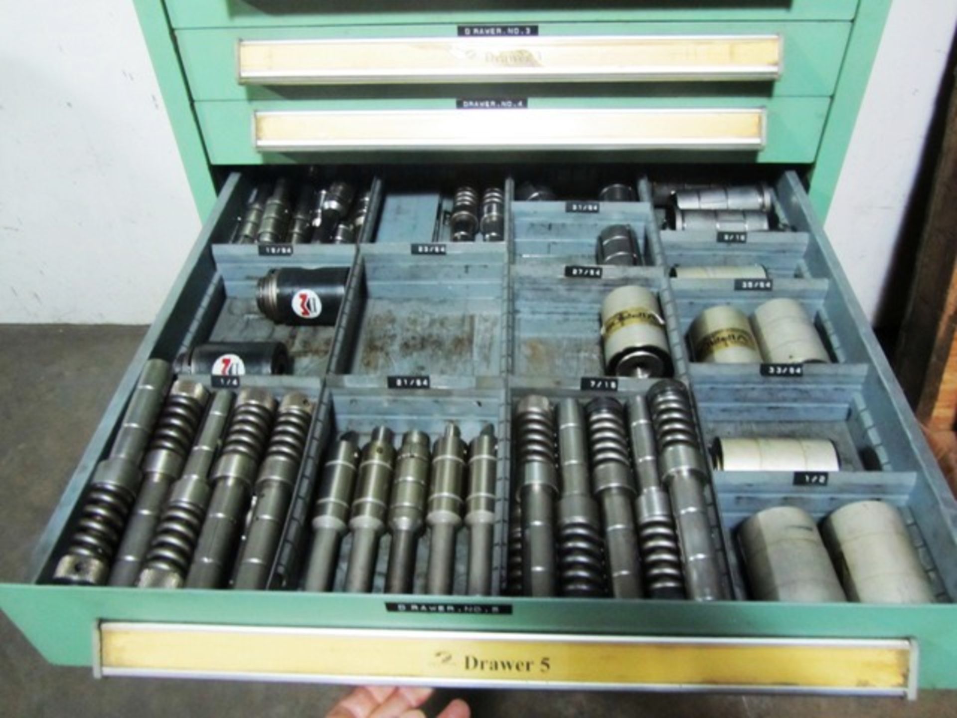 Stanley Vidmar 10 Drawer Portable Tool Cabinet with Punches & Dies - Image 2 of 4