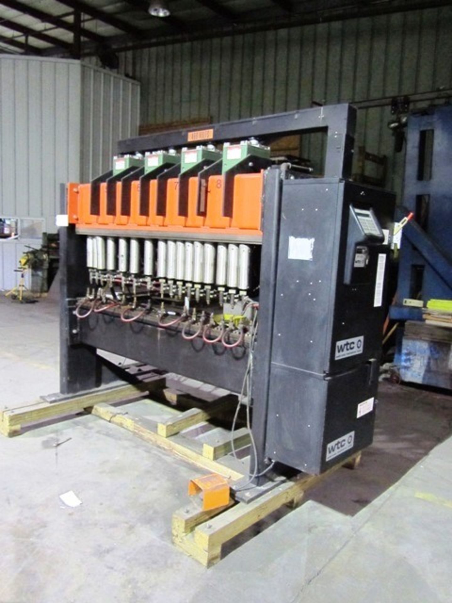 Hoffman Chicago 16 Position Spot Welder with 85KVA, Remote Foot Pedal & Weldtronic WTC WT-900 PLC