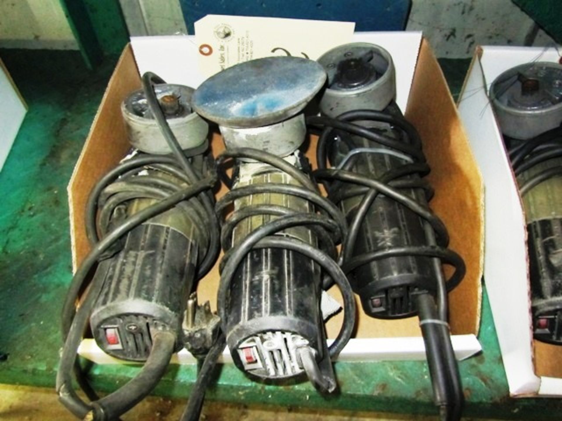 (3) Electric Porta Cable Disc Sanders