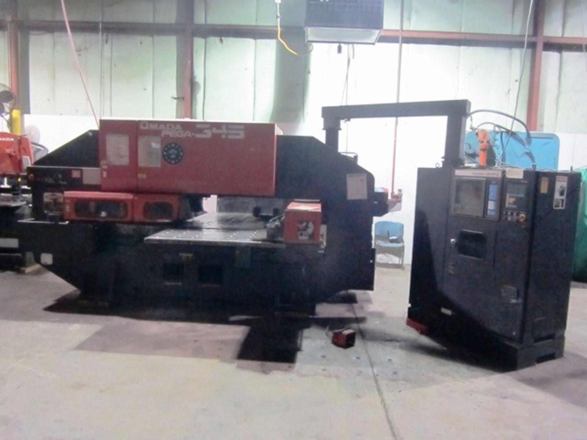 Amada Pega 345 30 Ton CNC Turret Punch with 58 Station Turret, 52'' x 104'' Ball Table, Auto