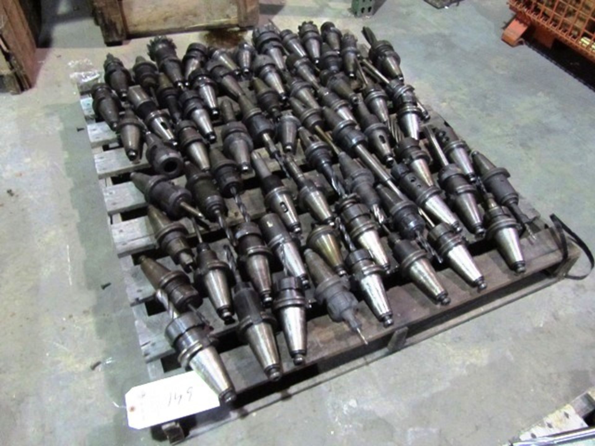 Pallet of CAT 45 Taper Tool Holders