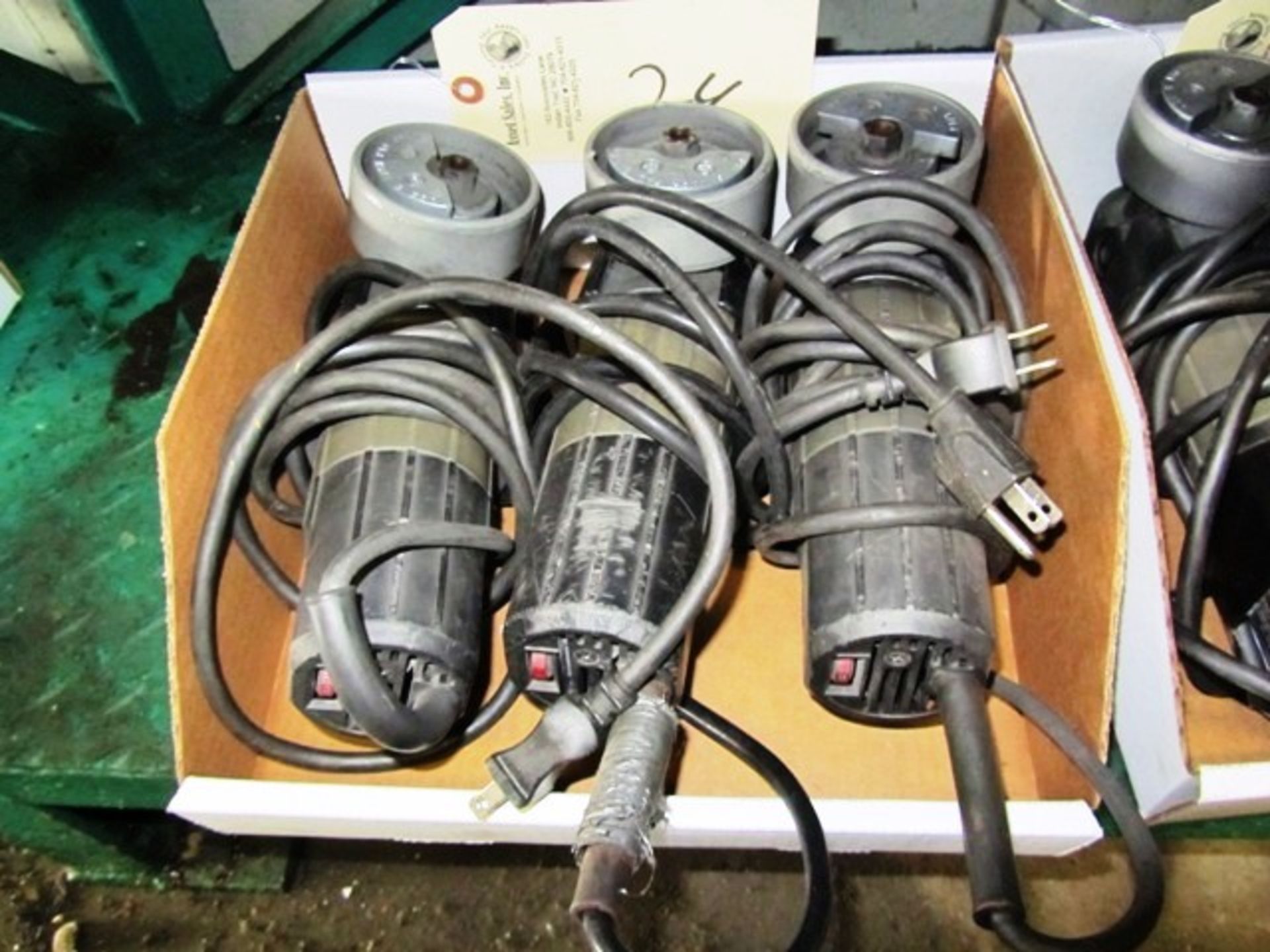 (3) Electric Porta Cable Disc Sanders