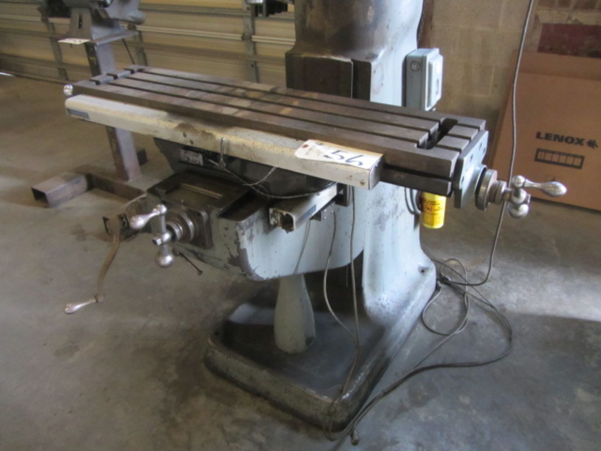 Bridgeport Vertical Milling Machine with 9'' x 42'' Table, Spindle Speeds to 2720 RPM, R-8 - Image 2 of 6