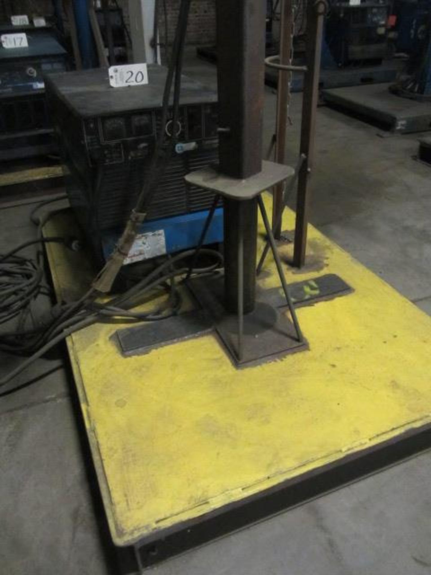 Miller Deltaweld 451 Welder with Boom, Wire Feeder, Platform, sn:KA894742 - Image 2 of 4