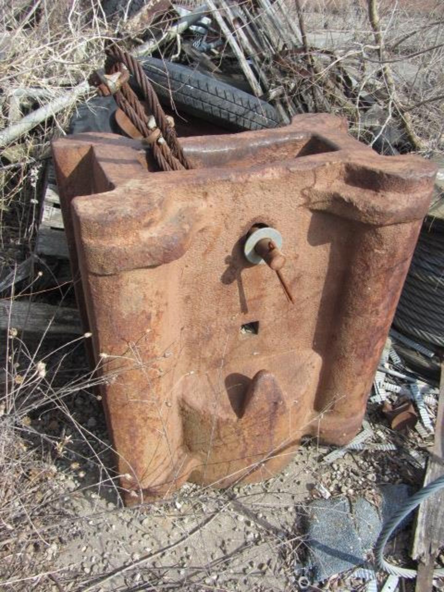 Pilemaster Air Pile Driving Attachment with Counterweights, Approx 16'' Diameter - Image 8 of 8