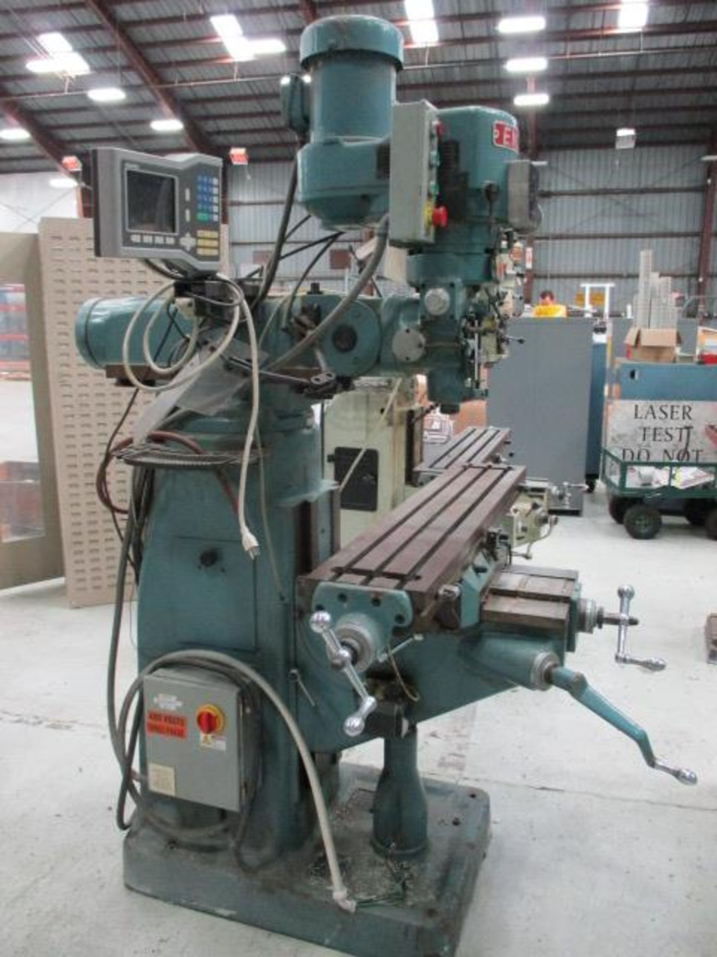 Enco Variable Speed Vertical Milling Machine with R-8 Spindle Speeds to 4,200 RPM, 9'' x 48'' - Image 6 of 8