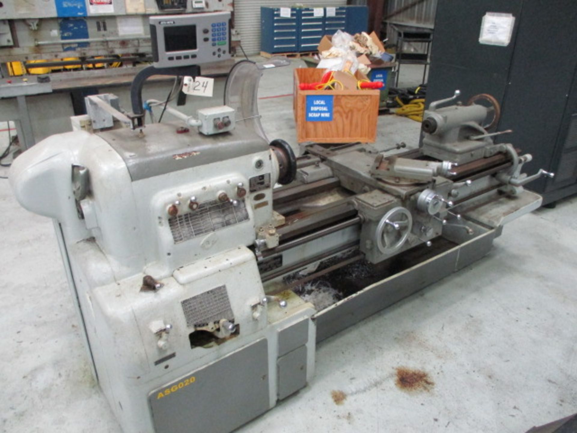 Monarch 20'' Swing x 48'' Centers Engine Lathe with 3 & 4 Jaw Chucks, Spindle Speeds to 700 RPM,