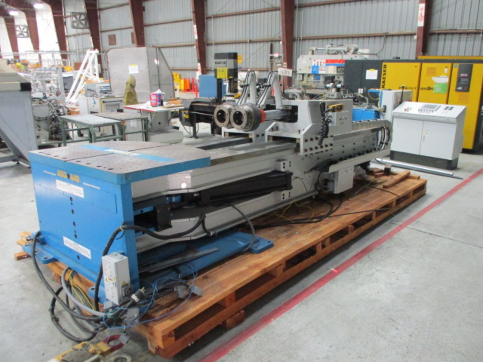 Beckwood Triform Model SF20T-240 20 Ton x 240'' Hydraulic Extrusion Stretch Forming Machine with PLC