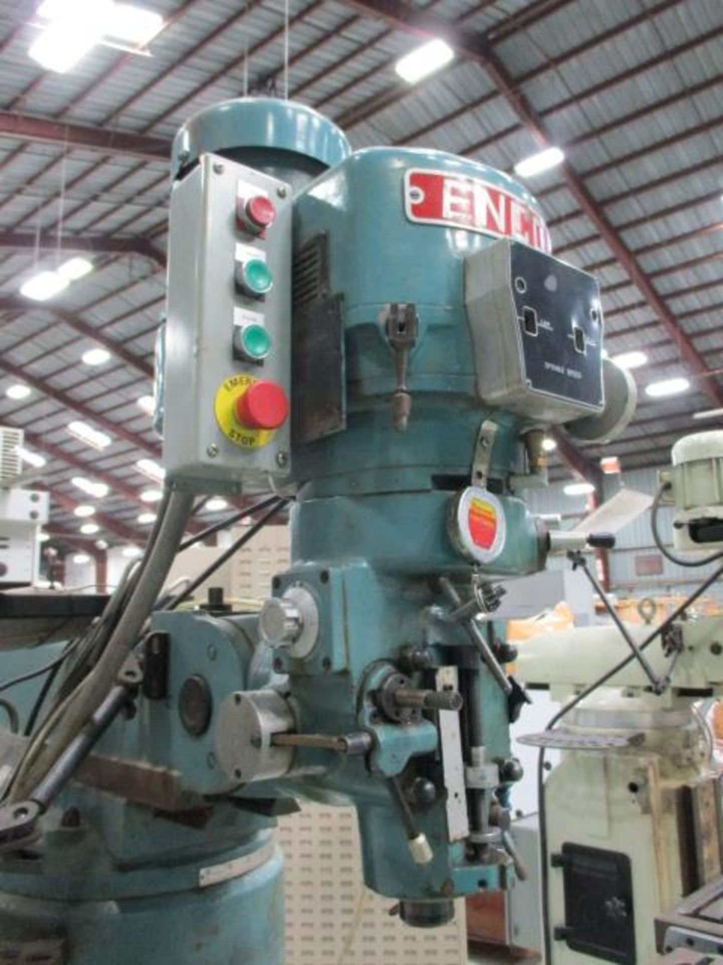 Enco Variable Speed Vertical Milling Machine with R-8 Spindle Speeds to 4,200 RPM, 9'' x 48'' - Image 5 of 8