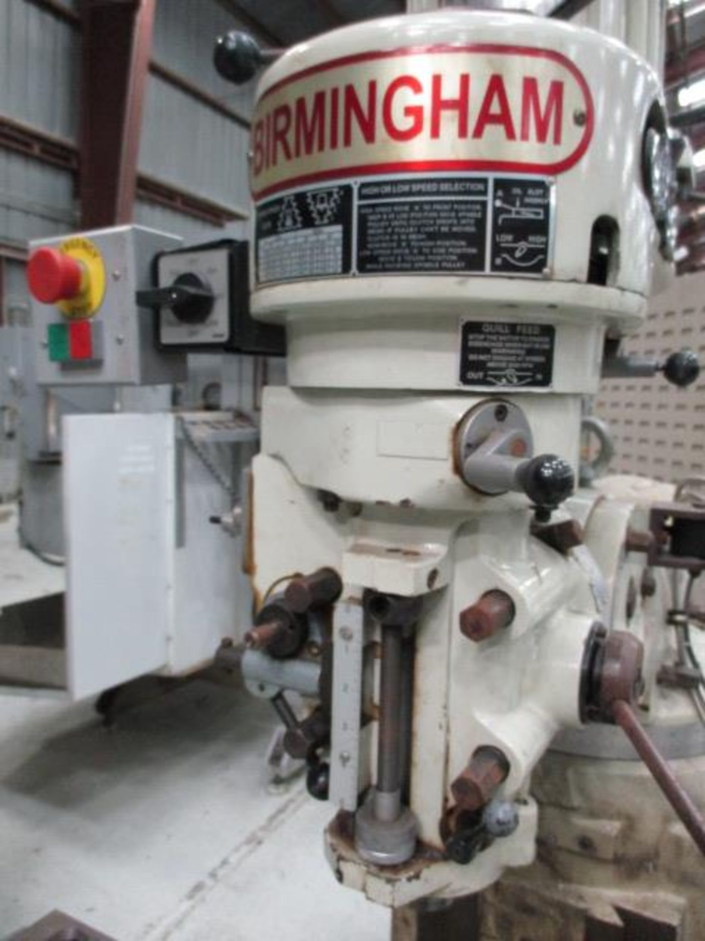 Birmingham Vertical Milling Machine with 9'' x 48'' Power Feed Table, R-8 Spindle Speeds to 5,440 - Image 3 of 8