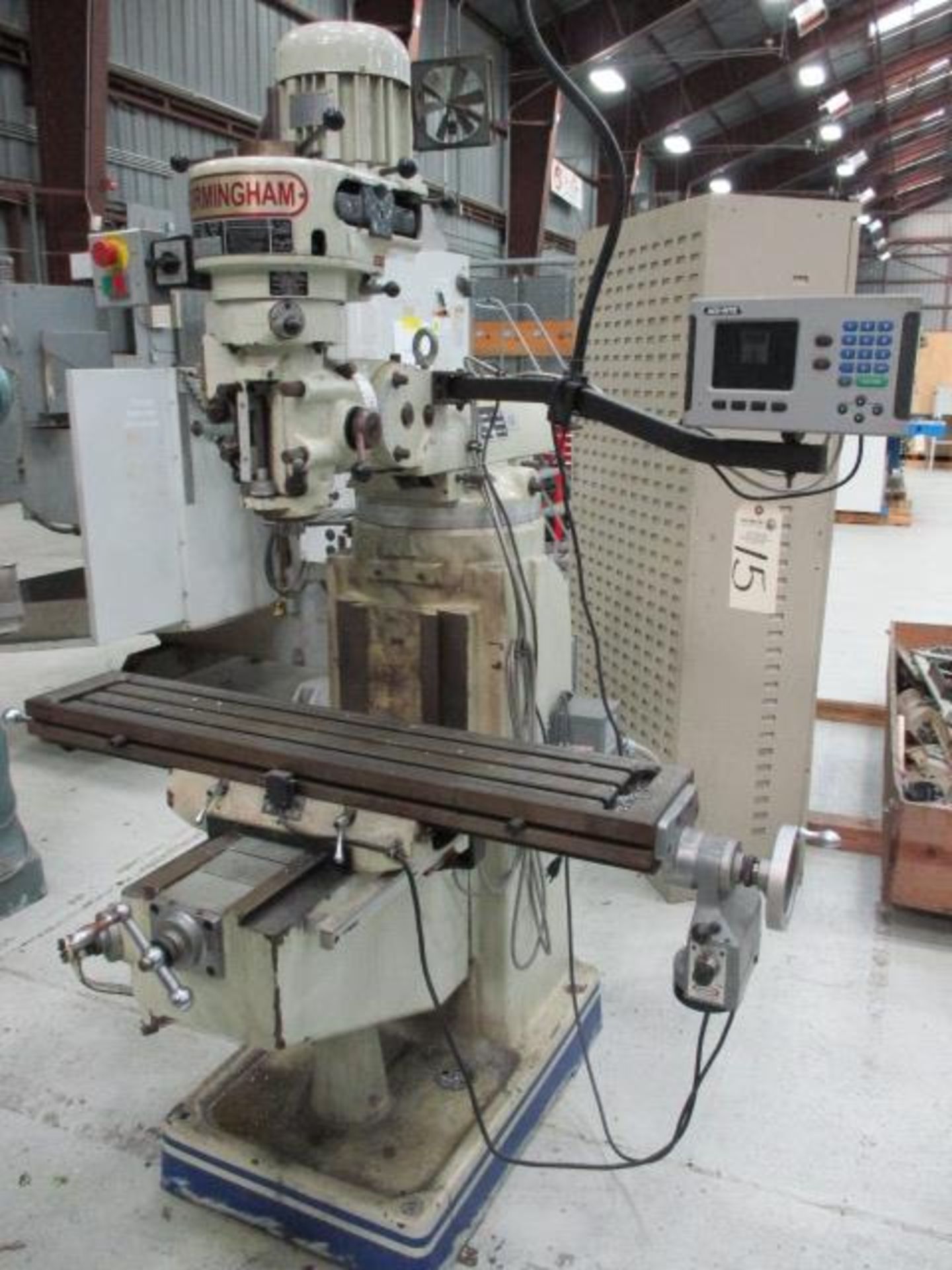 Birmingham Vertical Milling Machine with 9'' x 48'' Power Feed Table, R-8 Spindle Speeds to 5,440