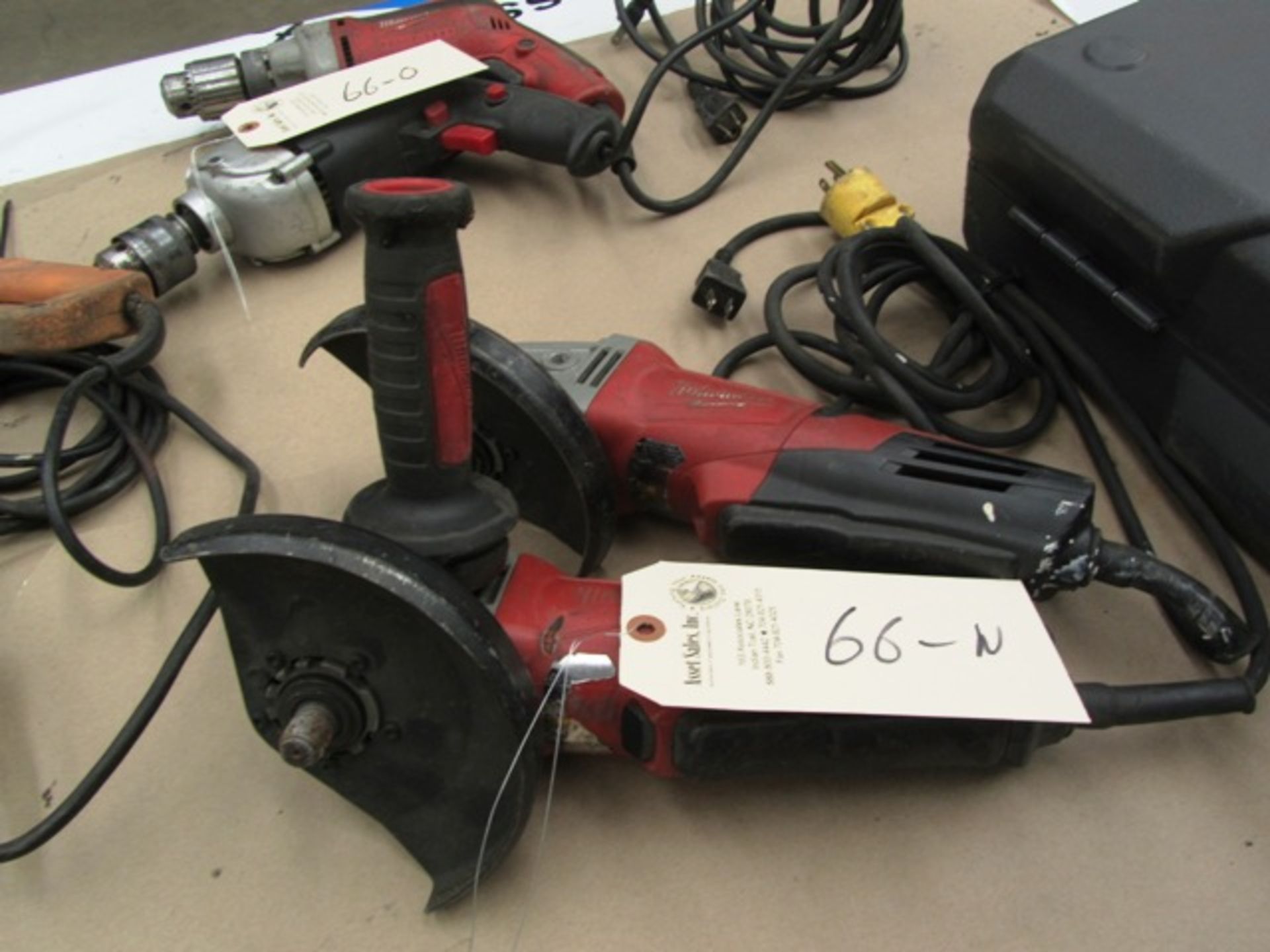 (2) Milwaukee Electric Grinders