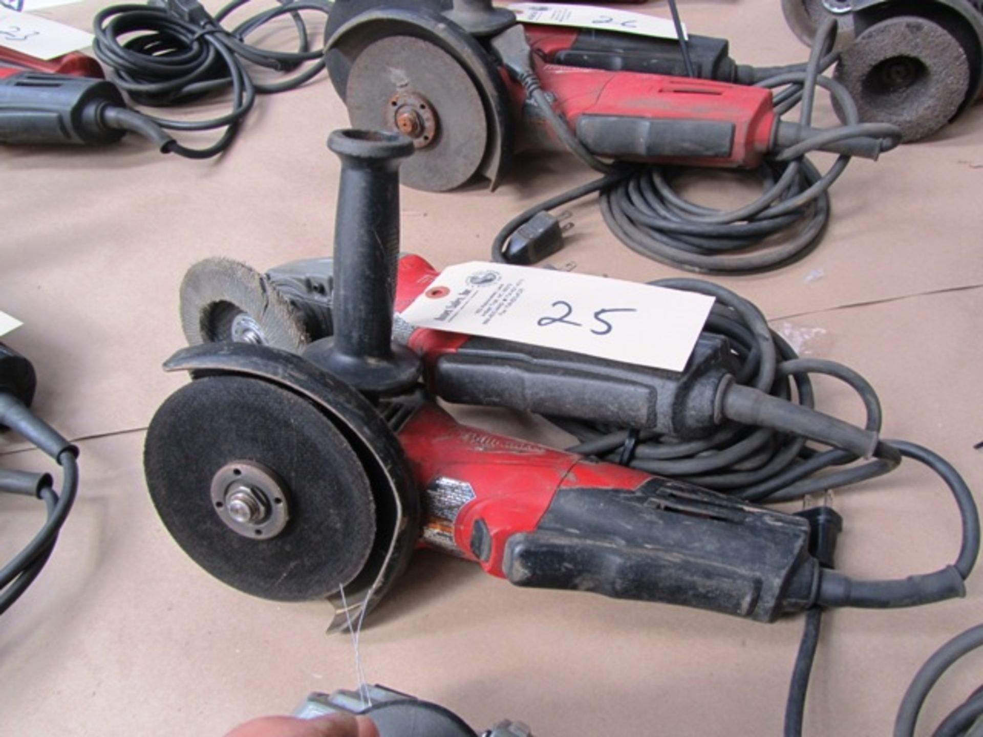 (2) Milwaukee Electric Disc Grinders