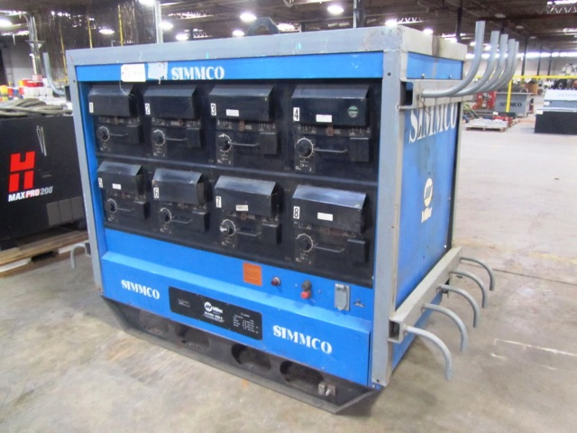 Miller Mark VIII-2 2 In 8 Pack Welding Unit with 200 Amp Single 1600 Total, sn:JA366245