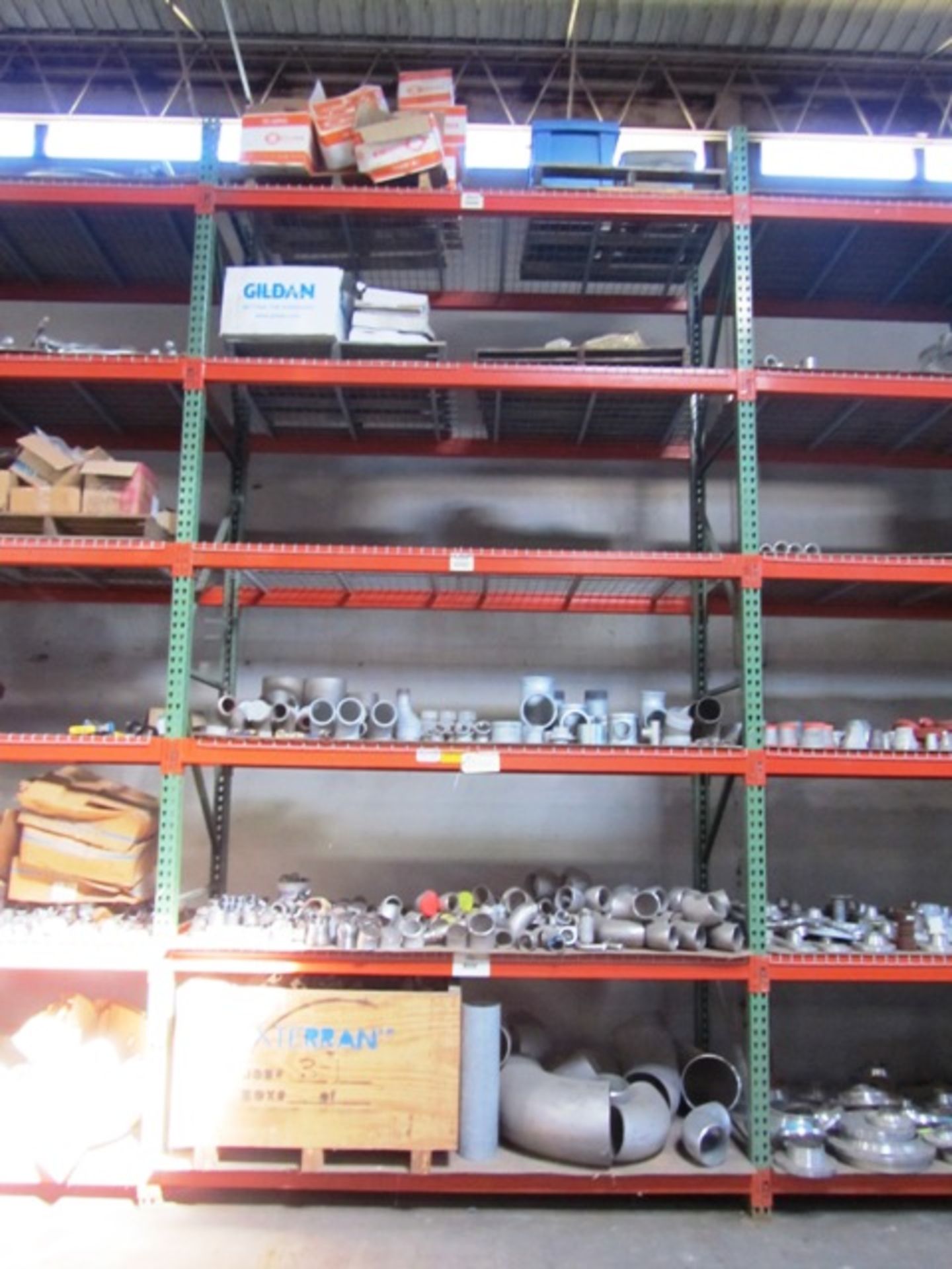 Contents of 5 Vertical Sections Pallet Racking consisting of Elbows, Etc.