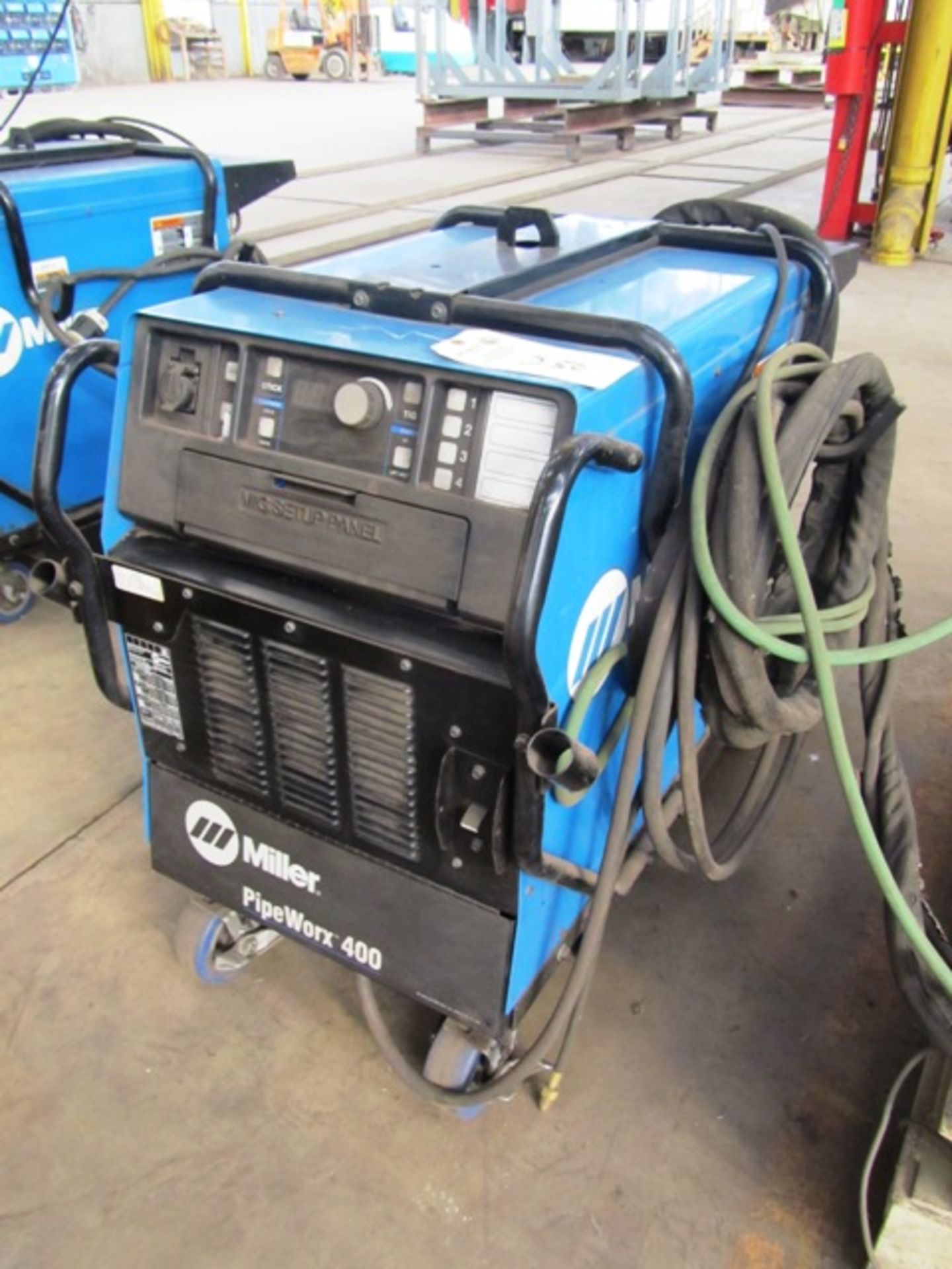 Miller PipeWorx 400 Portable Mig Welder with Miller PipeWorx Dual Wire Feeder, sn:MD130019G