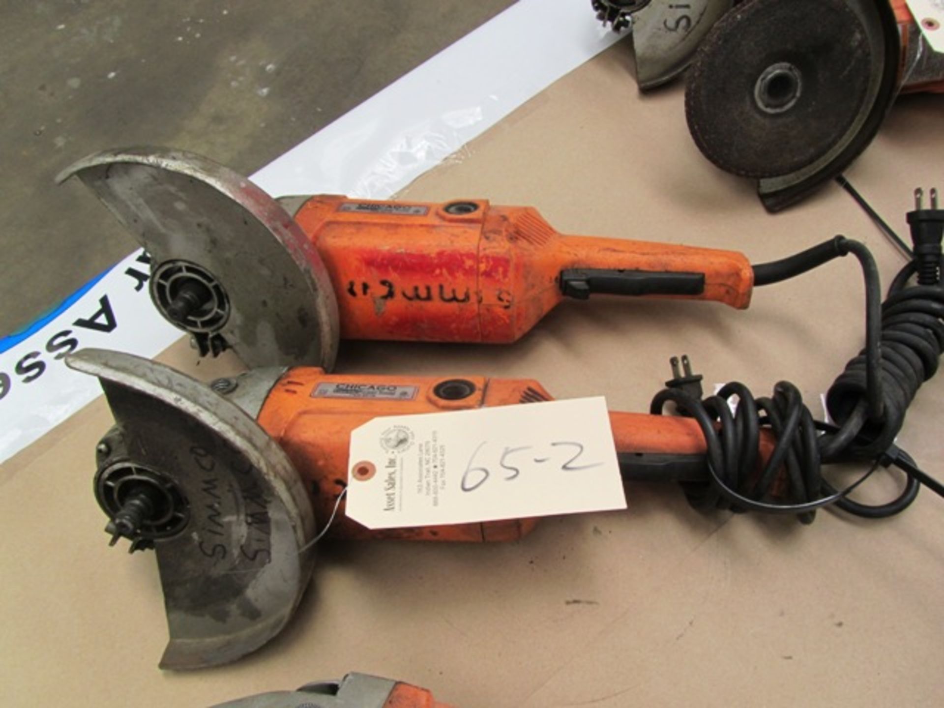 (2) Chicago Electric Grinders