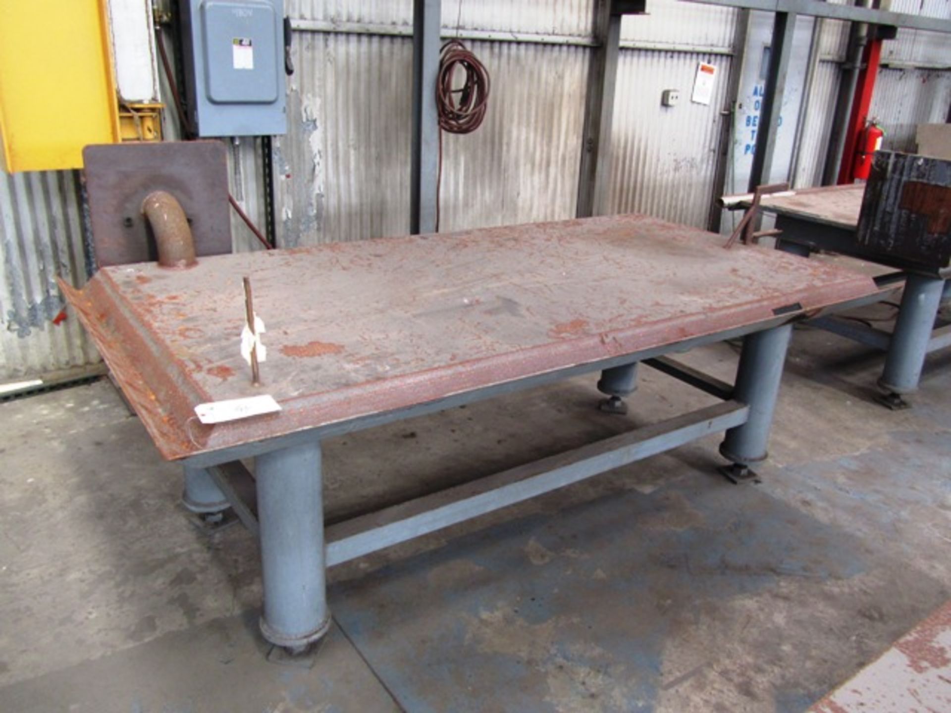 54'' x 102'' x 1'' Steel Weld Table