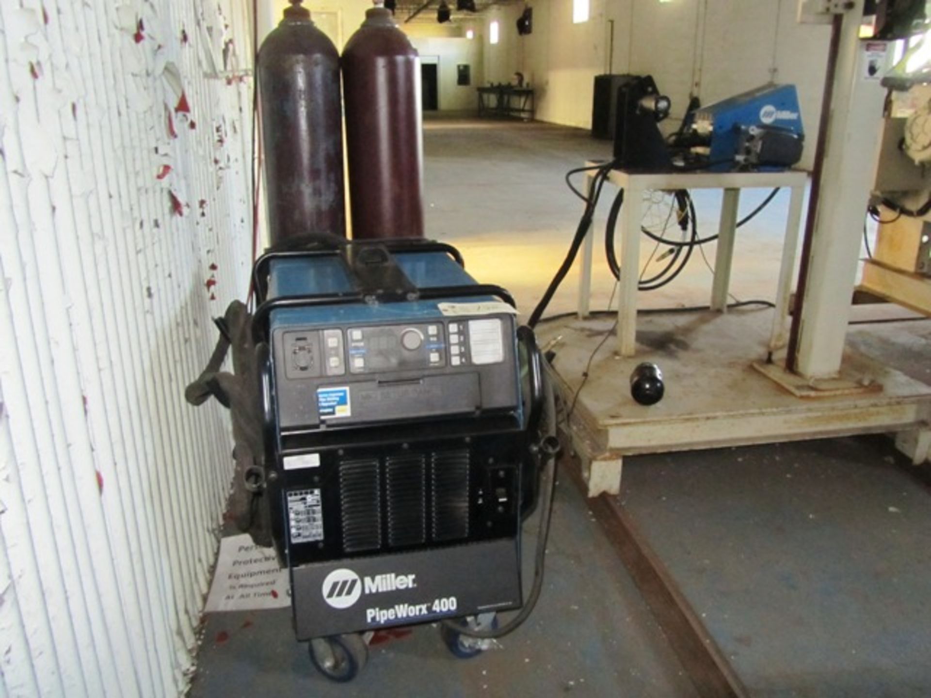 Miller PipeWorx 400 Portable Mig Welder with Miller PipeWorx Wire Dual Feeder, sn:MC420087G
