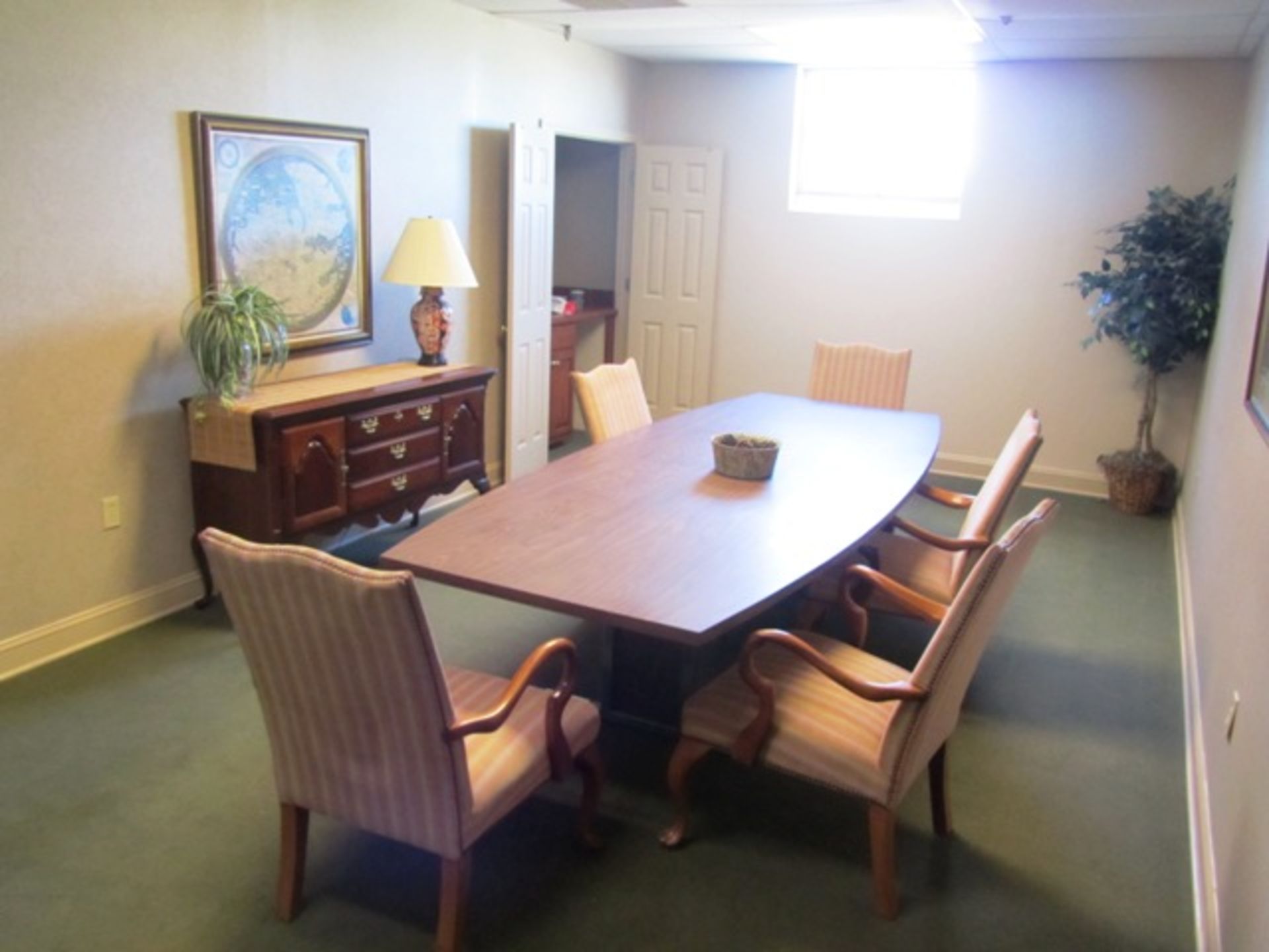 10' Conference Table with (5) Chairs, Art Work