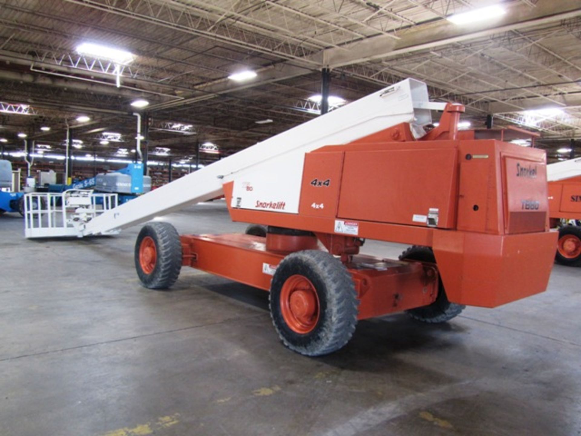 Snorkelift Model TB80 Telescopic Boom Platform Lift with 80' Reach, Rough Terrain Tires, Joystick - Image 2 of 2