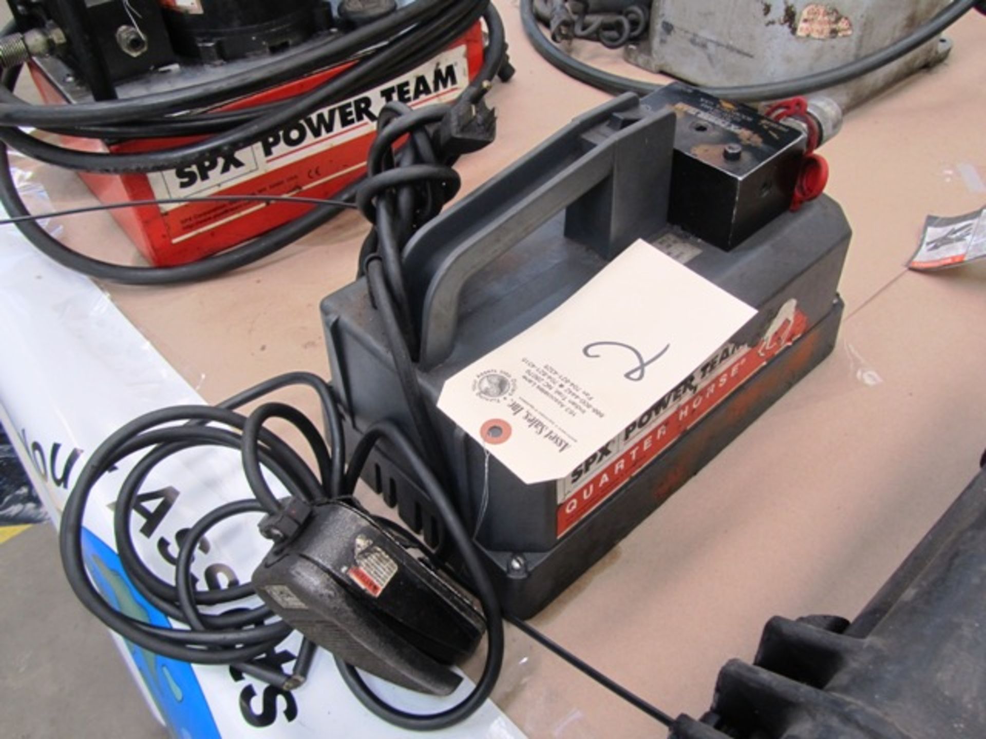 SPX Power Team Quarter Horse Hydraulic Unit with Foot Pedal