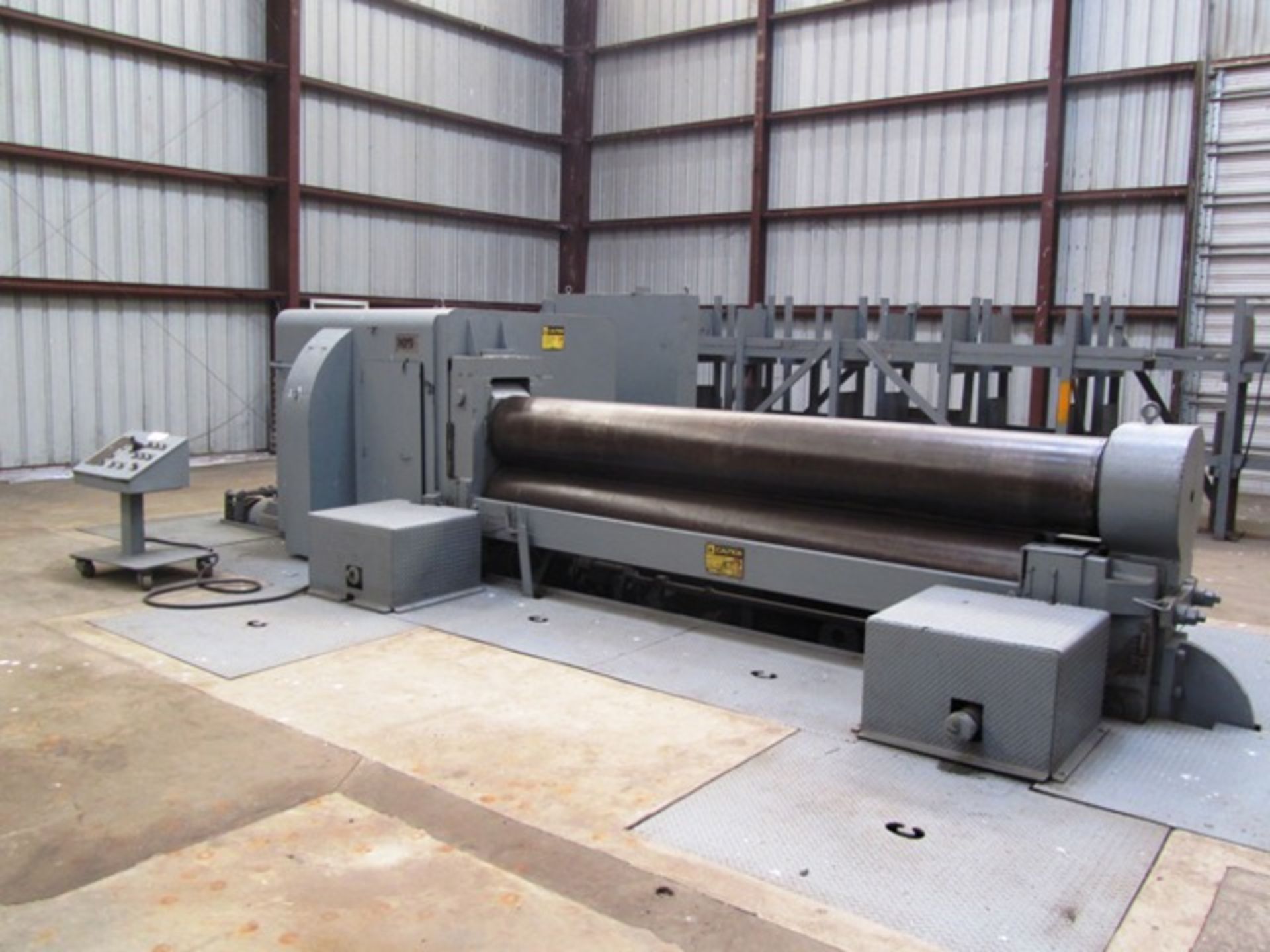 Bertsch Approx 12' x 1-1/4'' Plate Bending Roll with Portable Push Button Control, Work Station, - Image 3 of 5