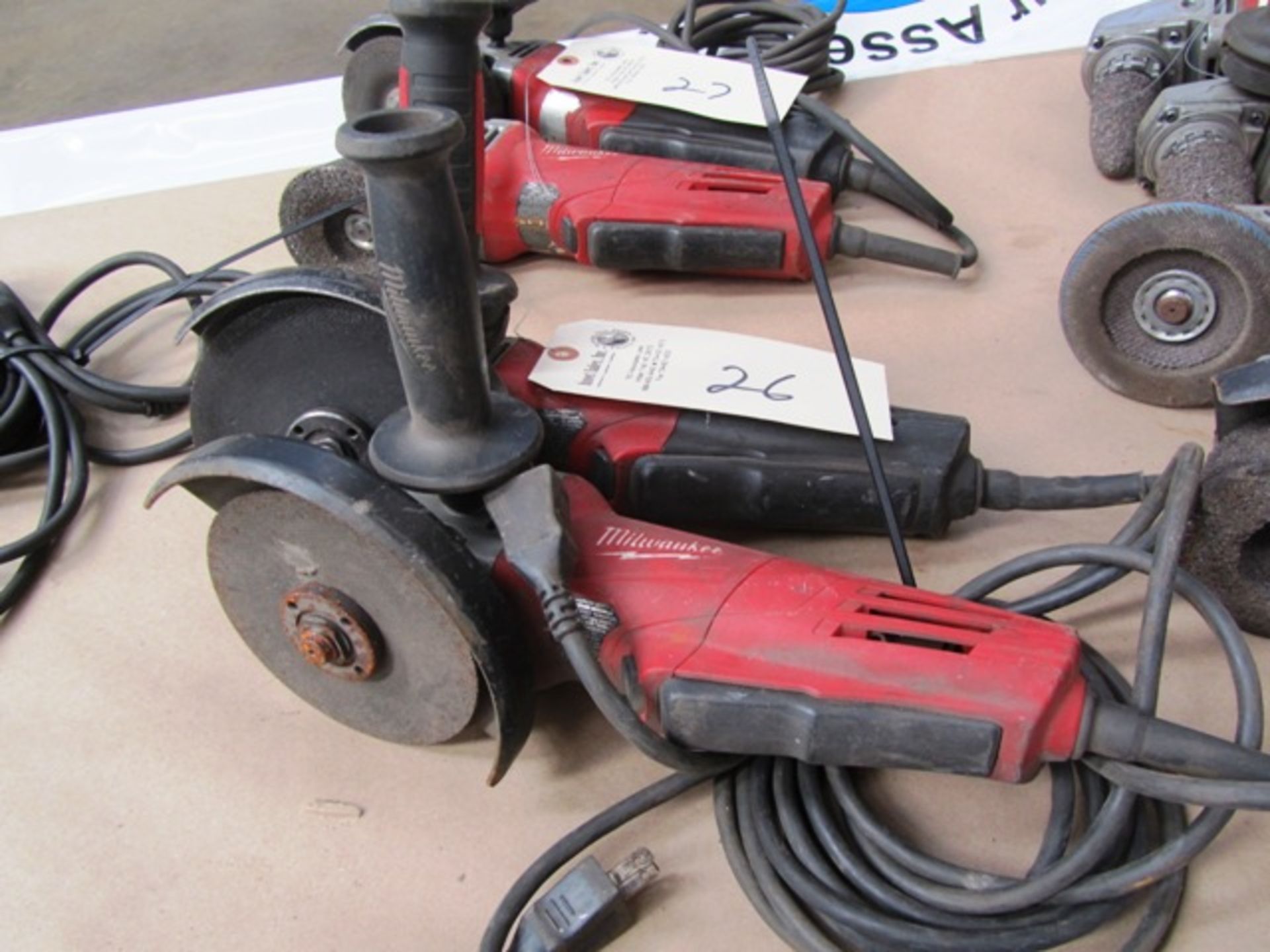 (2) Milwaukee Electric Disc Grinders