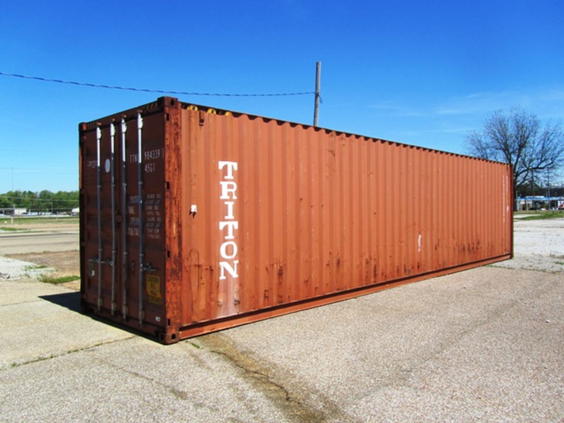 Triton International Type HC40/036 Approx 44' Overseas Shipping Container, sn:CIMC12905139