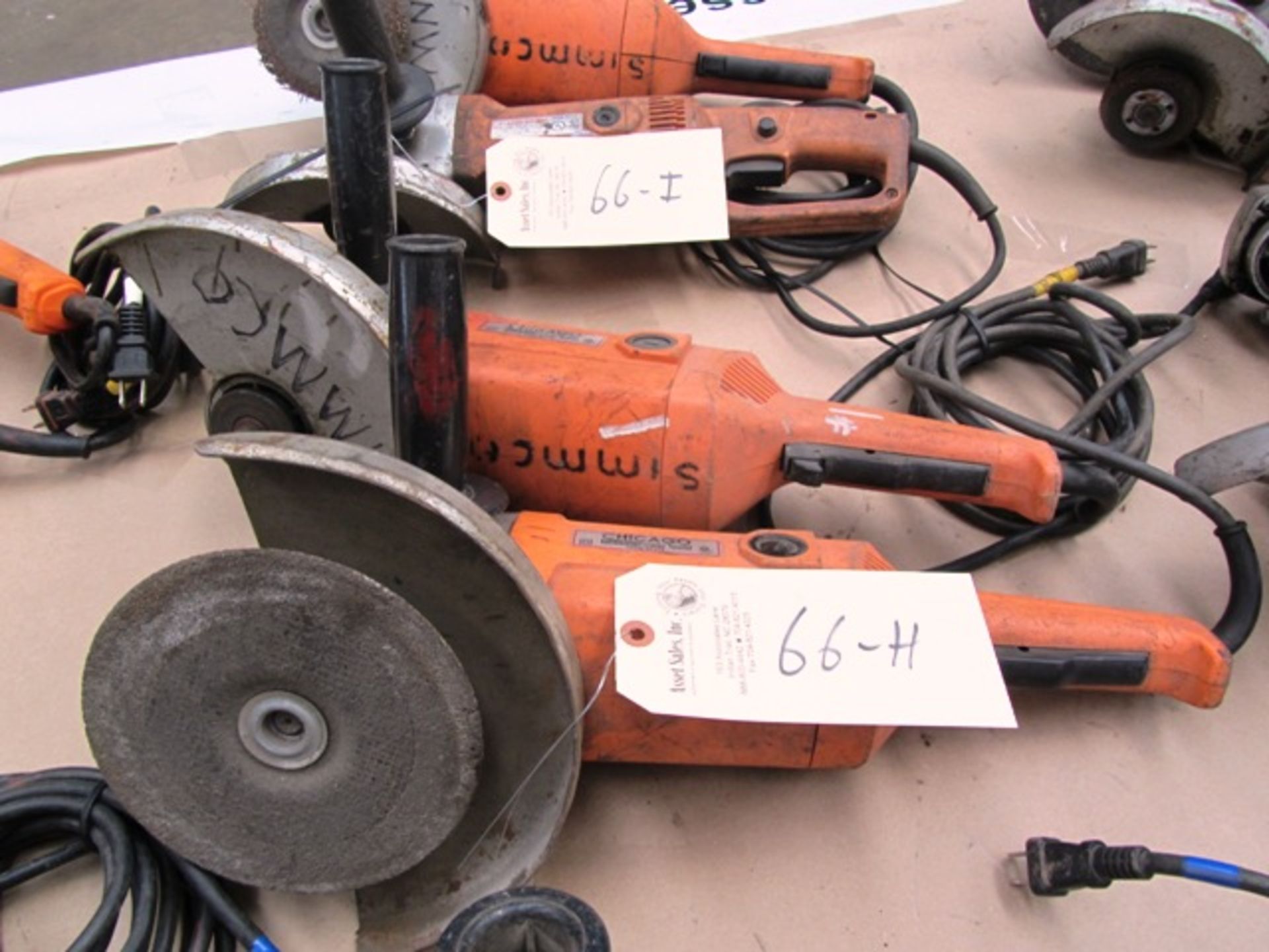 (2) Chicago Electric Grinders