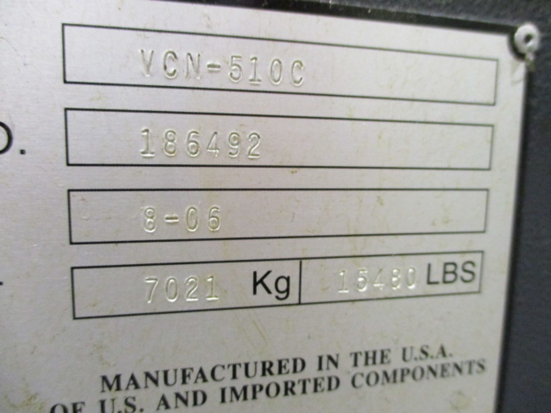 Mazak Nexus 510C/50 CNC Vertical Machining Center with 21-1/2'' x 51'' Table, #50 Taper Spindle, - Image 7 of 7